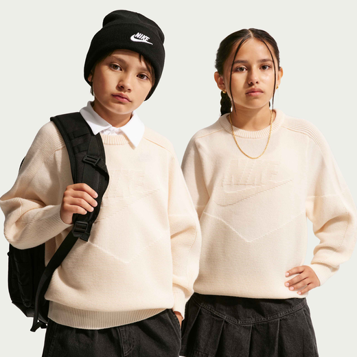 Kids' Sweatshirts-Nike, Nike Sportswear, Older Kids' Crew-Neck Sweater