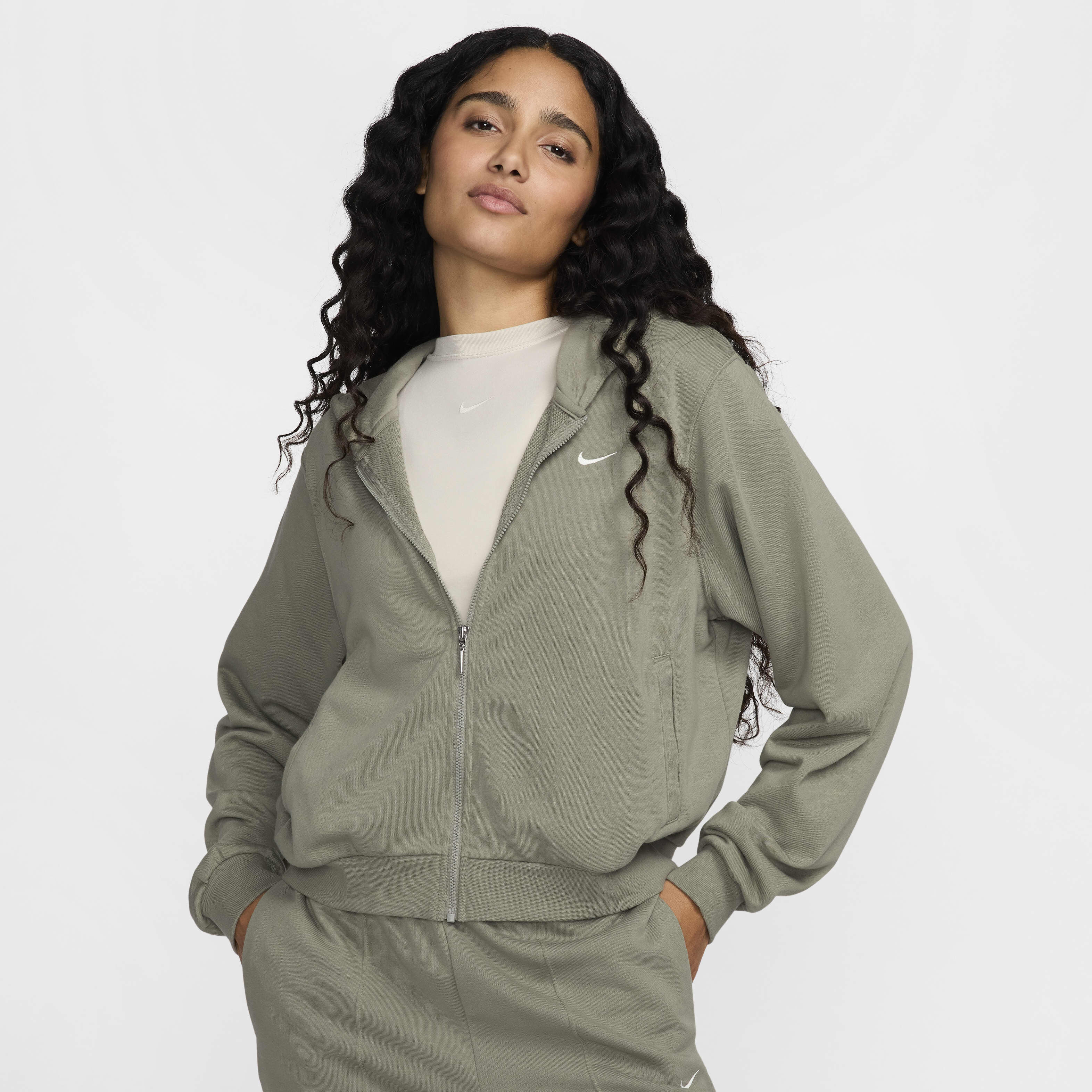 Buy Nike Sportswear Chill Terry Women s Loose Full Zip French Terry Hoodie Nike Saudi Official