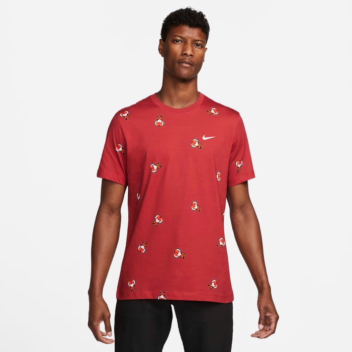 Buy Tiger Woods 'Frank' Golf T-Shirt Gym Red Nike Saudi Official