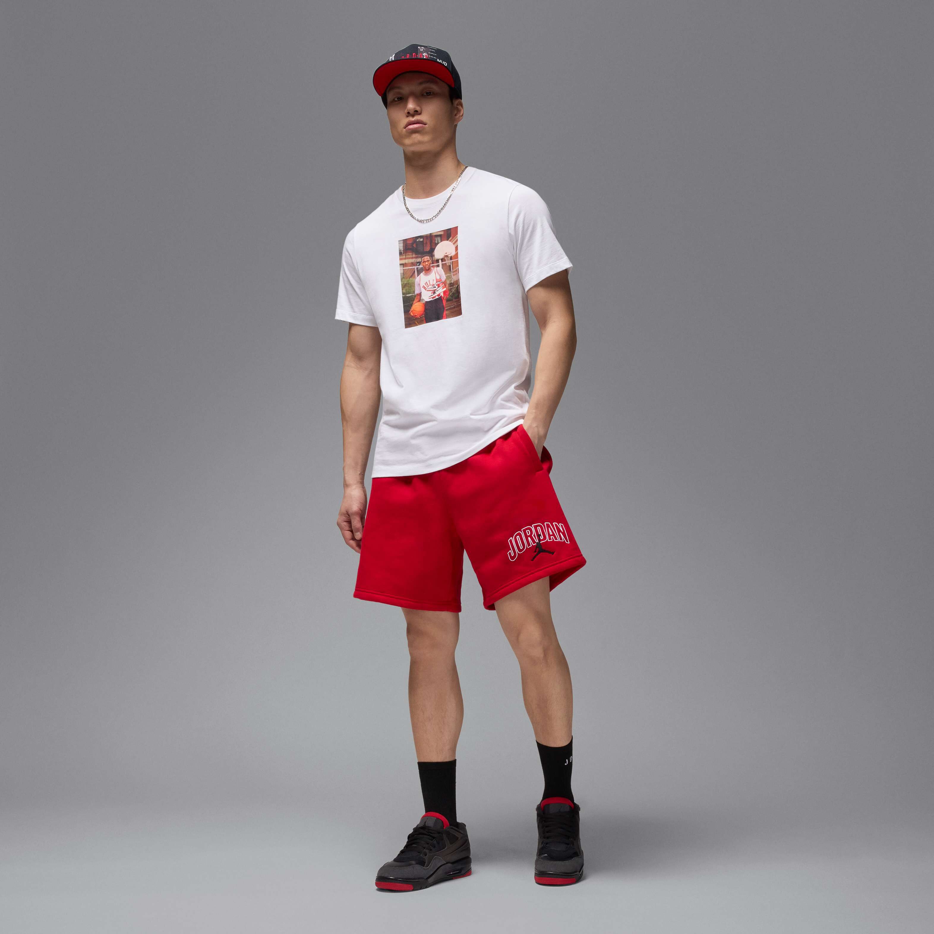 Buy Jordan Brooklyn Fleece Men's Graphic Shorts - Gym Red