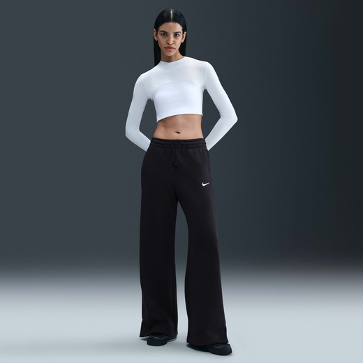 Women's Pants & Trousers-Nike, Nike Sportswear Phoenix Fleece, Women's High-Waisted Wide-Leg Trousers
