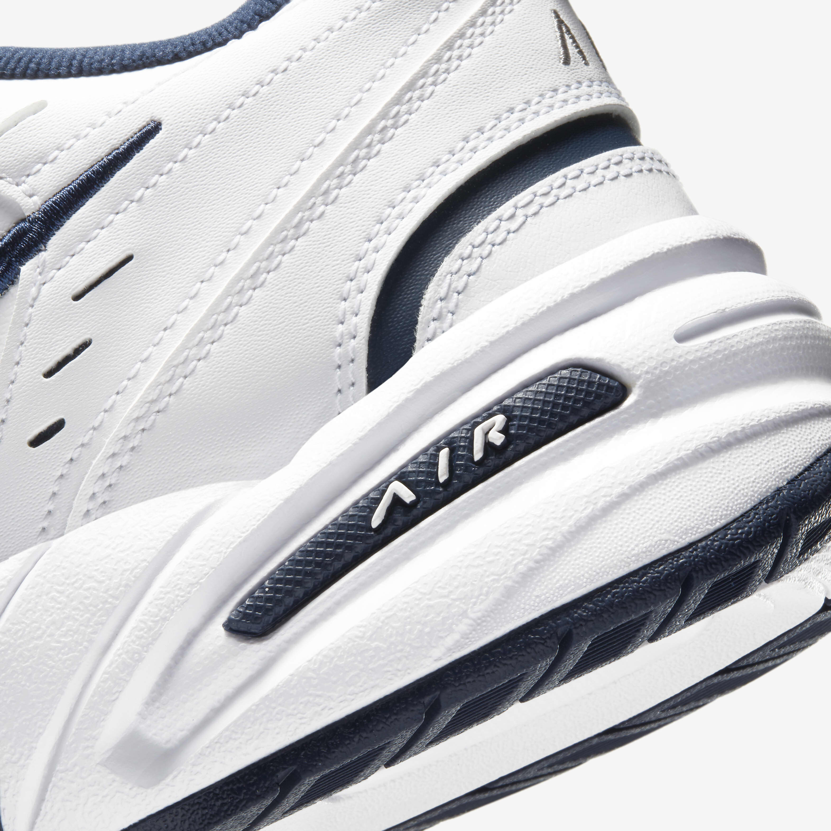 Buy Nike Air Monarch IV Men s Workout Shoes White Metallic Silver Nike Saudi Official