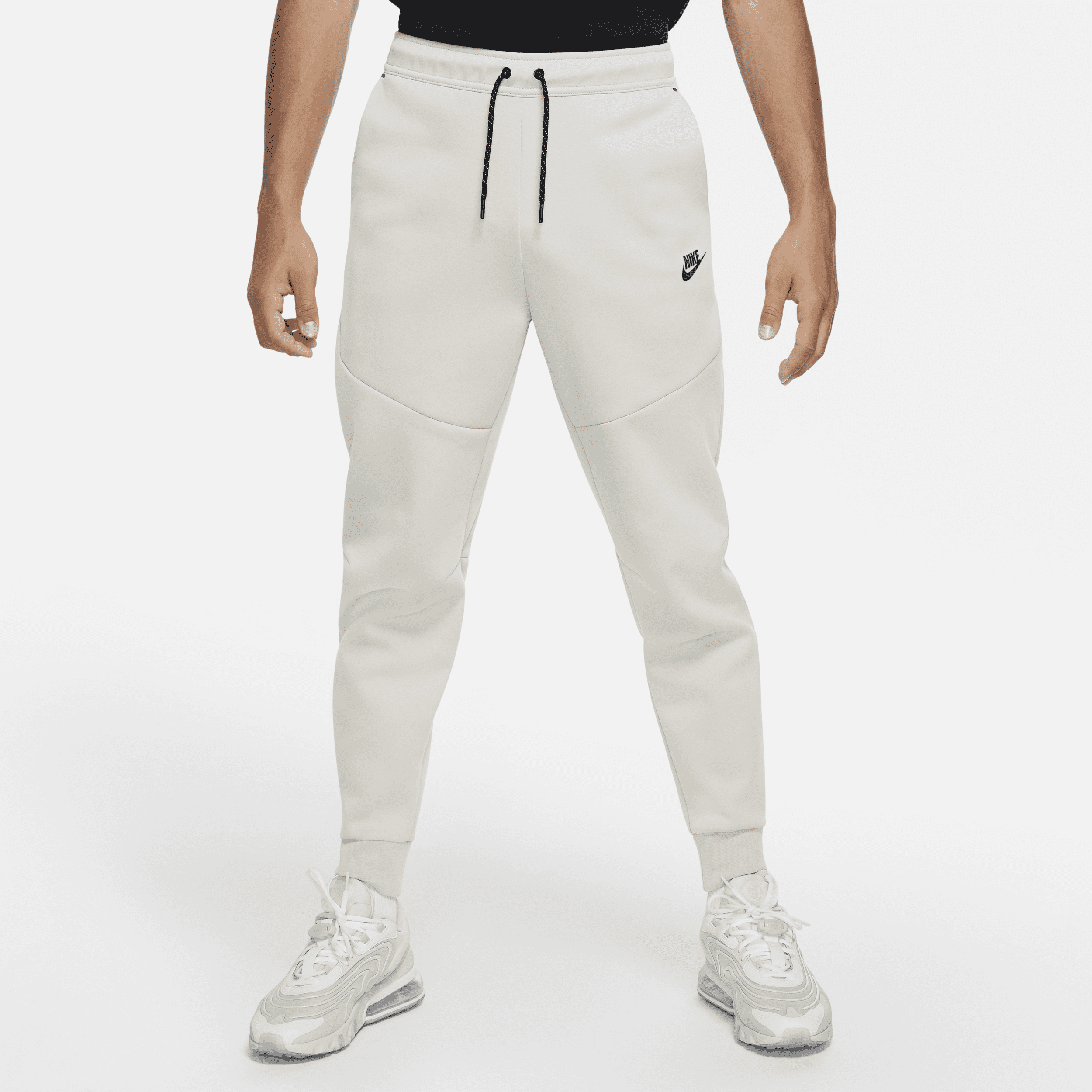 Nike tech fleece beige joggers deals
