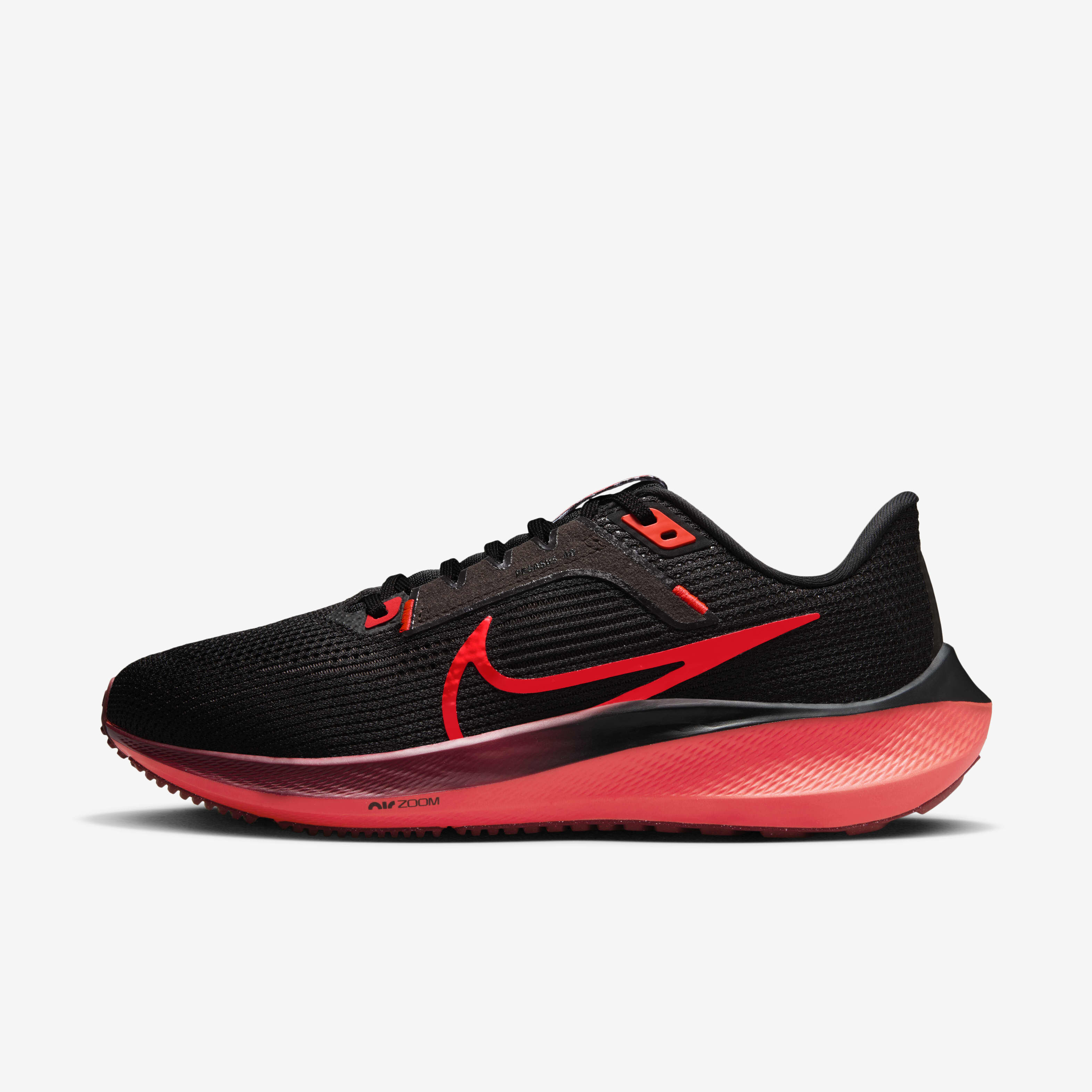 Nike black red running shoes online