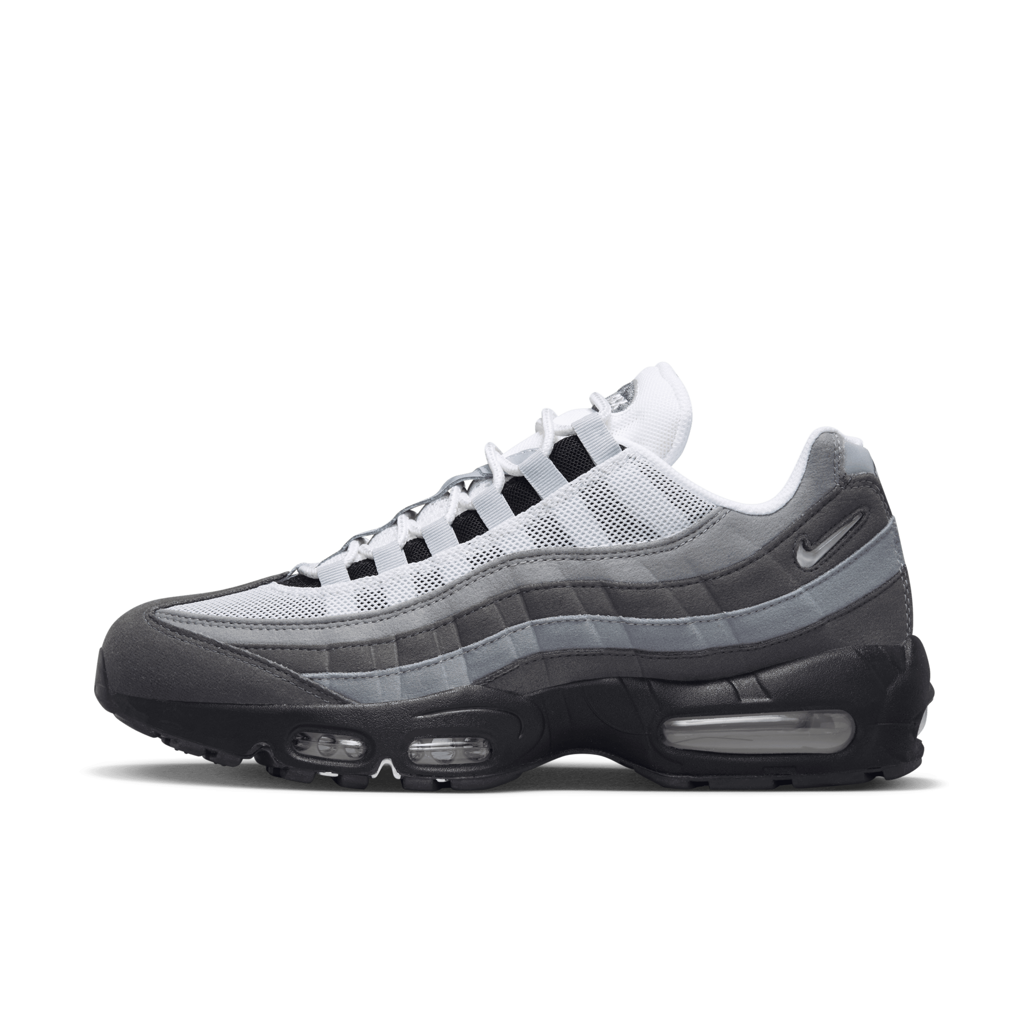 Nike air max 95 grey best sale black white
