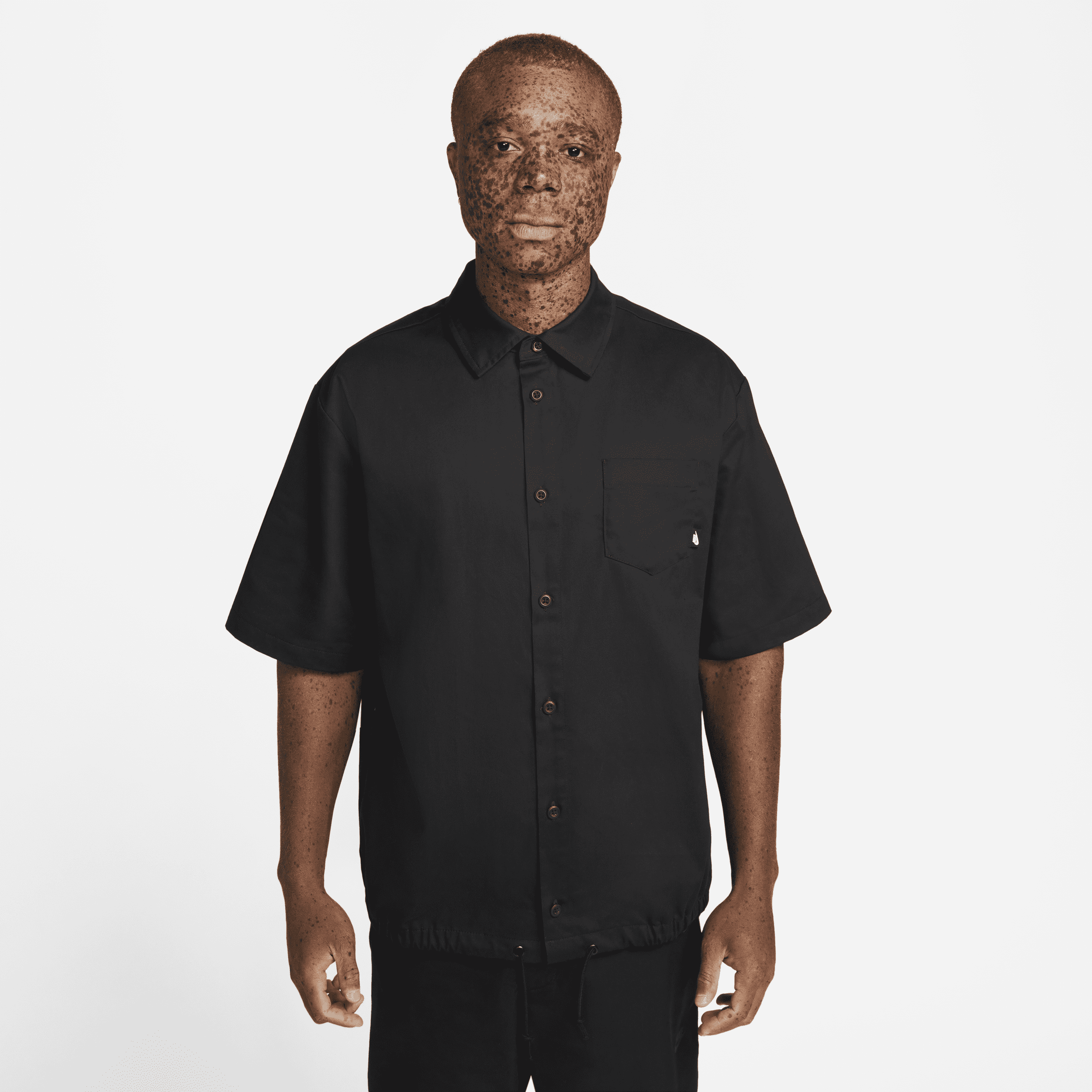 Nike button up top