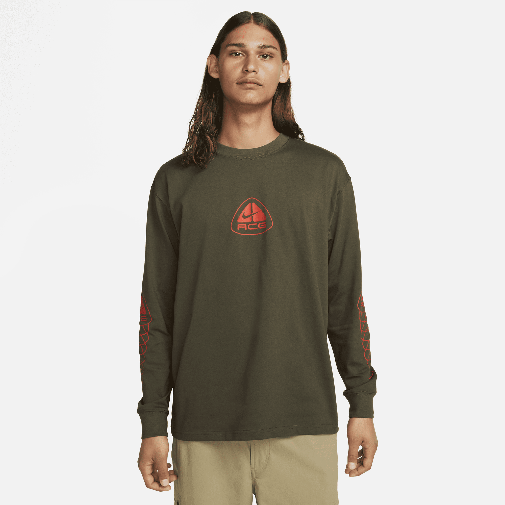 Shop ACG Men s Long Sleeve T Shirt Nike KSA