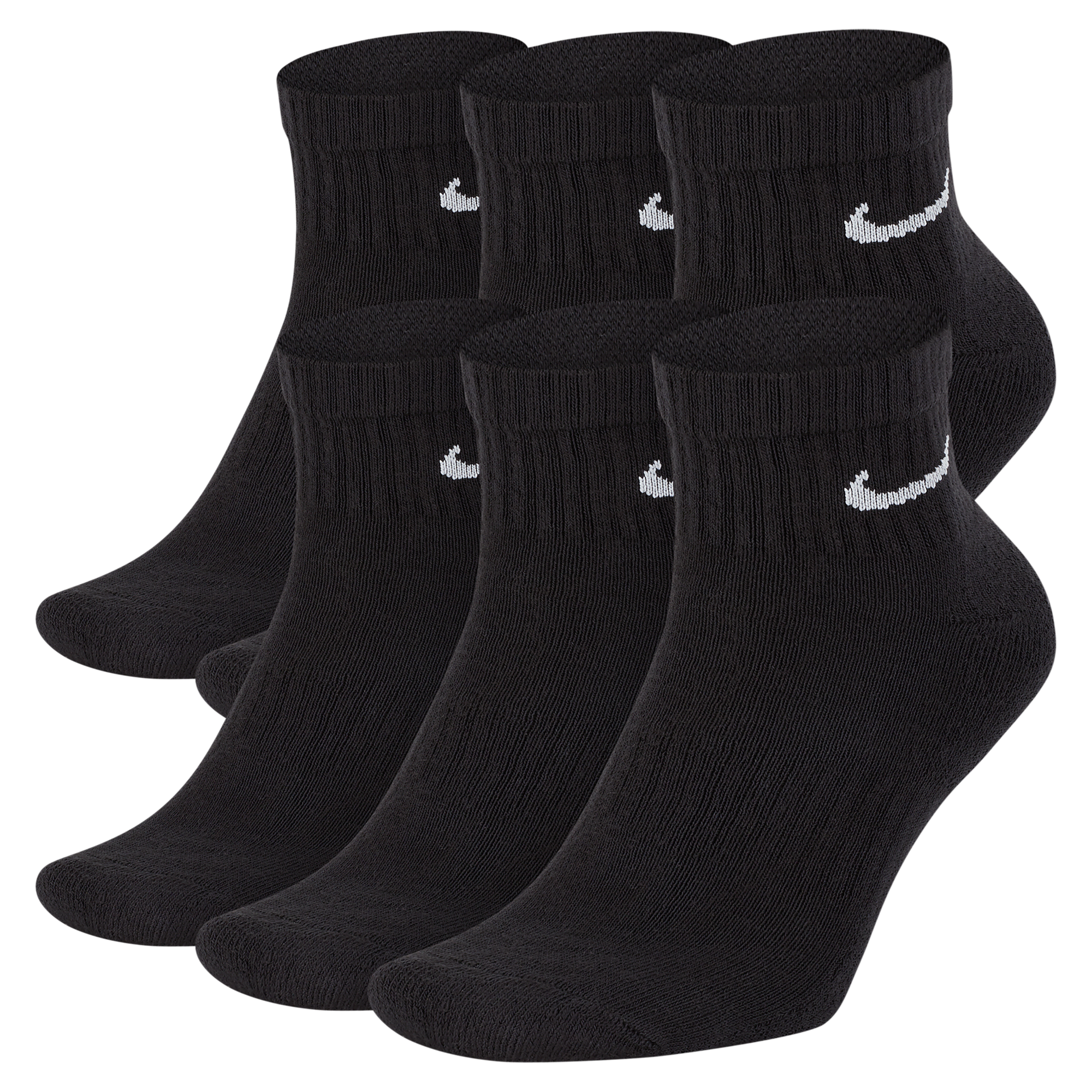 Shop Everyday Cushioned Training Ankle Socks 6 Pairs Nike KSA