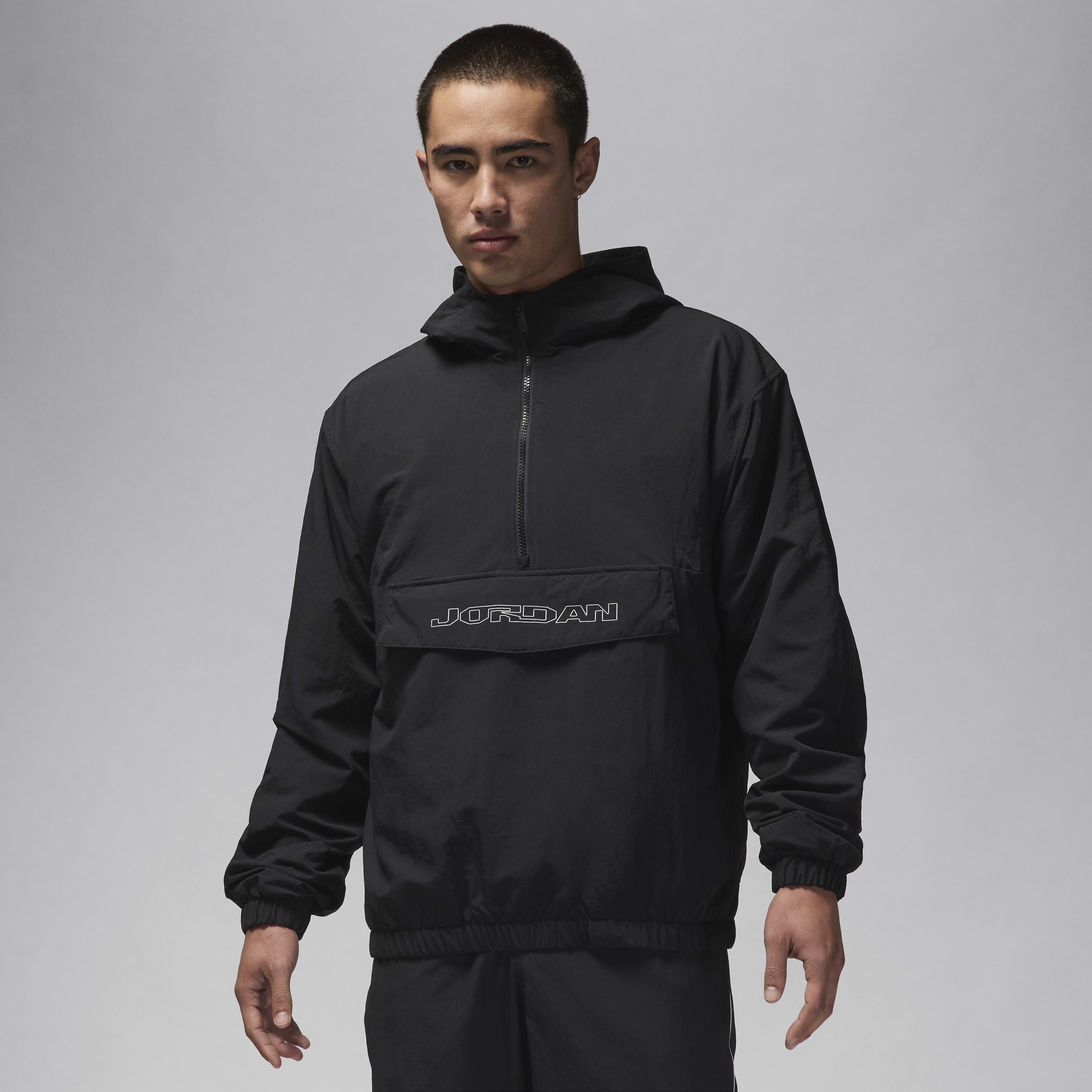 Grey jordan windbreaker top