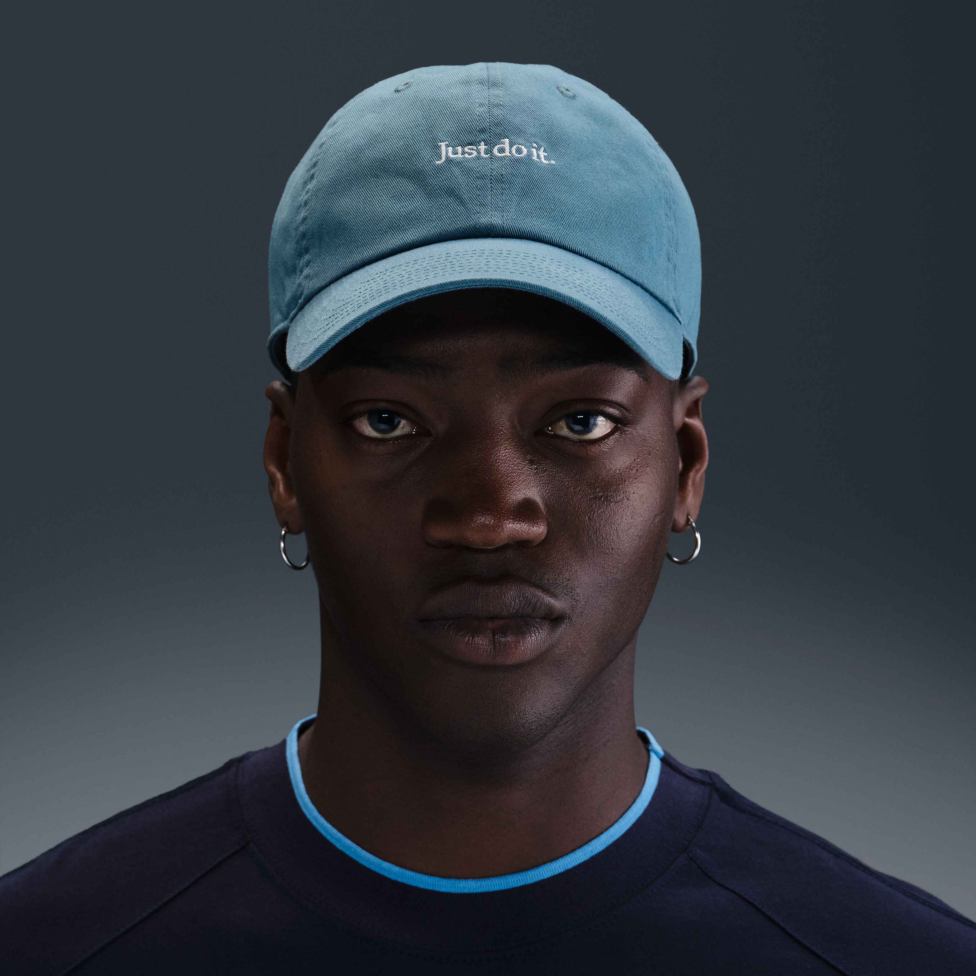 Buy Nike Club Unstructured JDI Cap - Smoky Blue/White | Nike