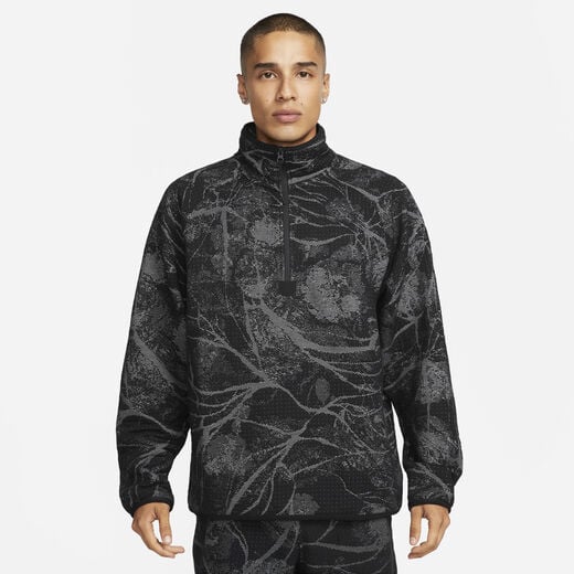 Men's Sweatshirts-Nike, Nike Sportswear Therma-FIT ADV Tech Pack, Men's Engineered 1/2-Zip Floral Top