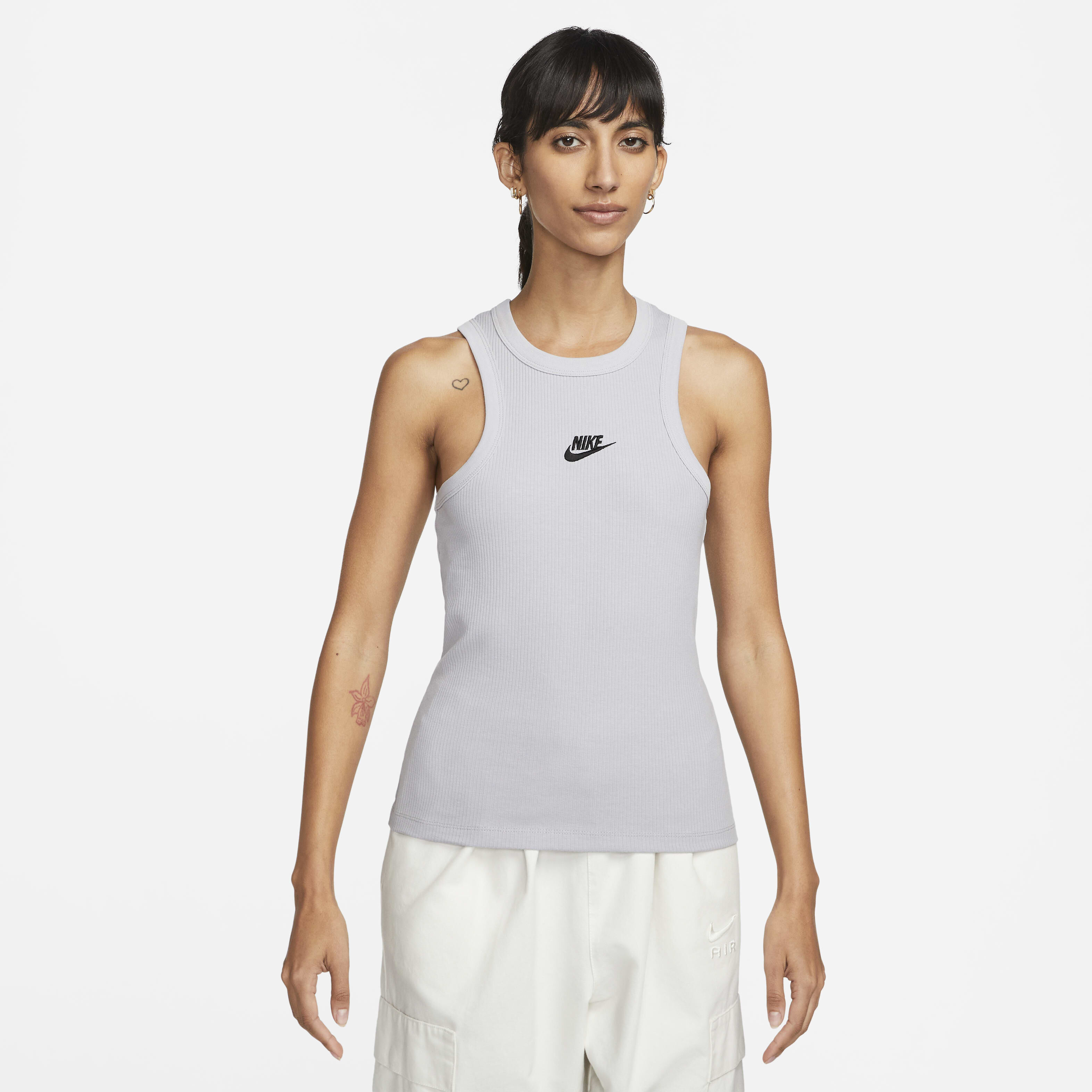 Womens white nike vest discount