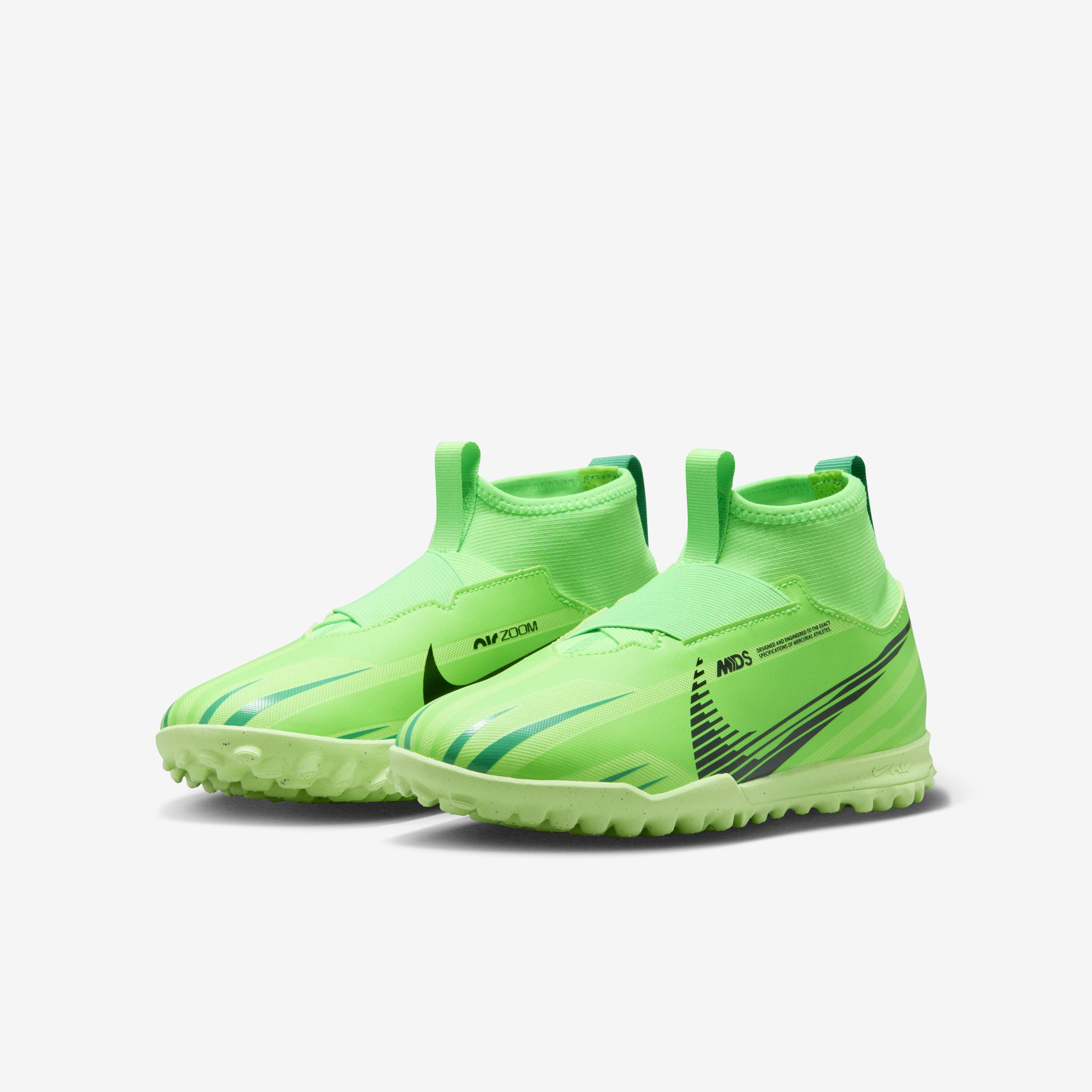 Buy Nike Jr. Superfly 9 Academy Mercurial Dream Speed Younger Older Kids TF High Top Football Shoes Green Strike Stadium Green Black Nike Saudi Official