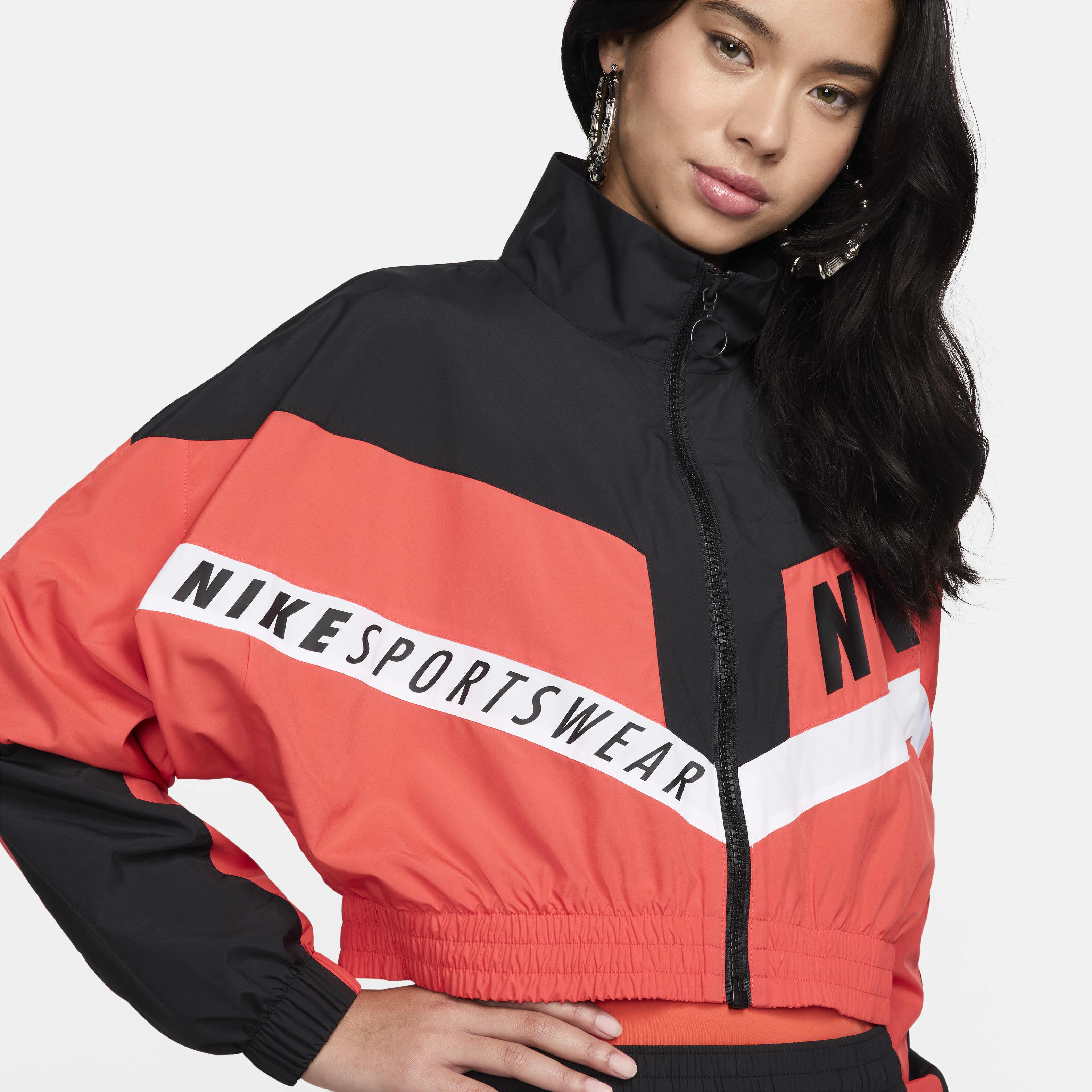 Nike women's sportswear graphic windrunner jacket clearance