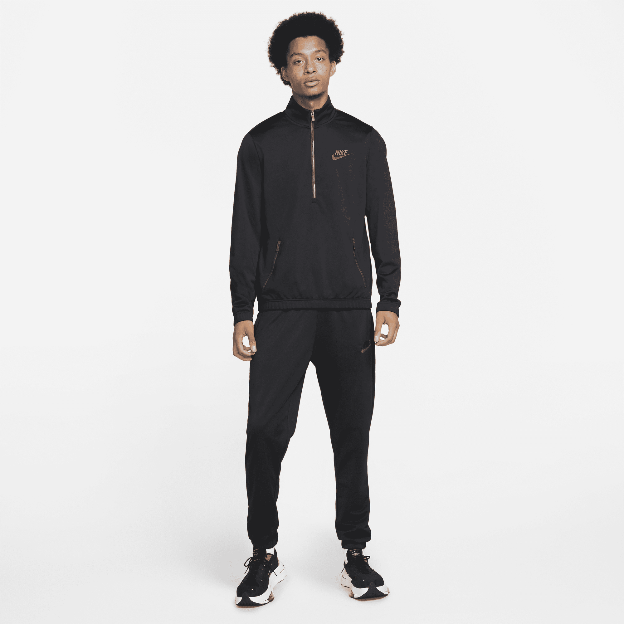 Nike sportswear fleece tracksuit discount