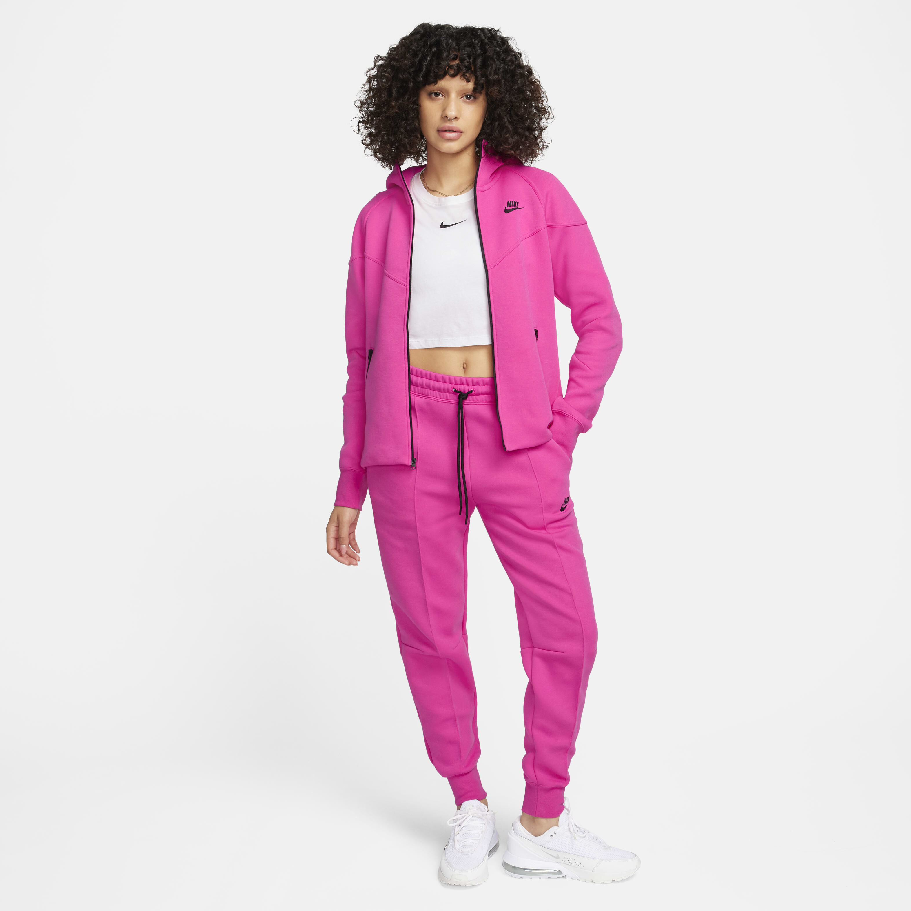 Nike tech hoodie pink 2025