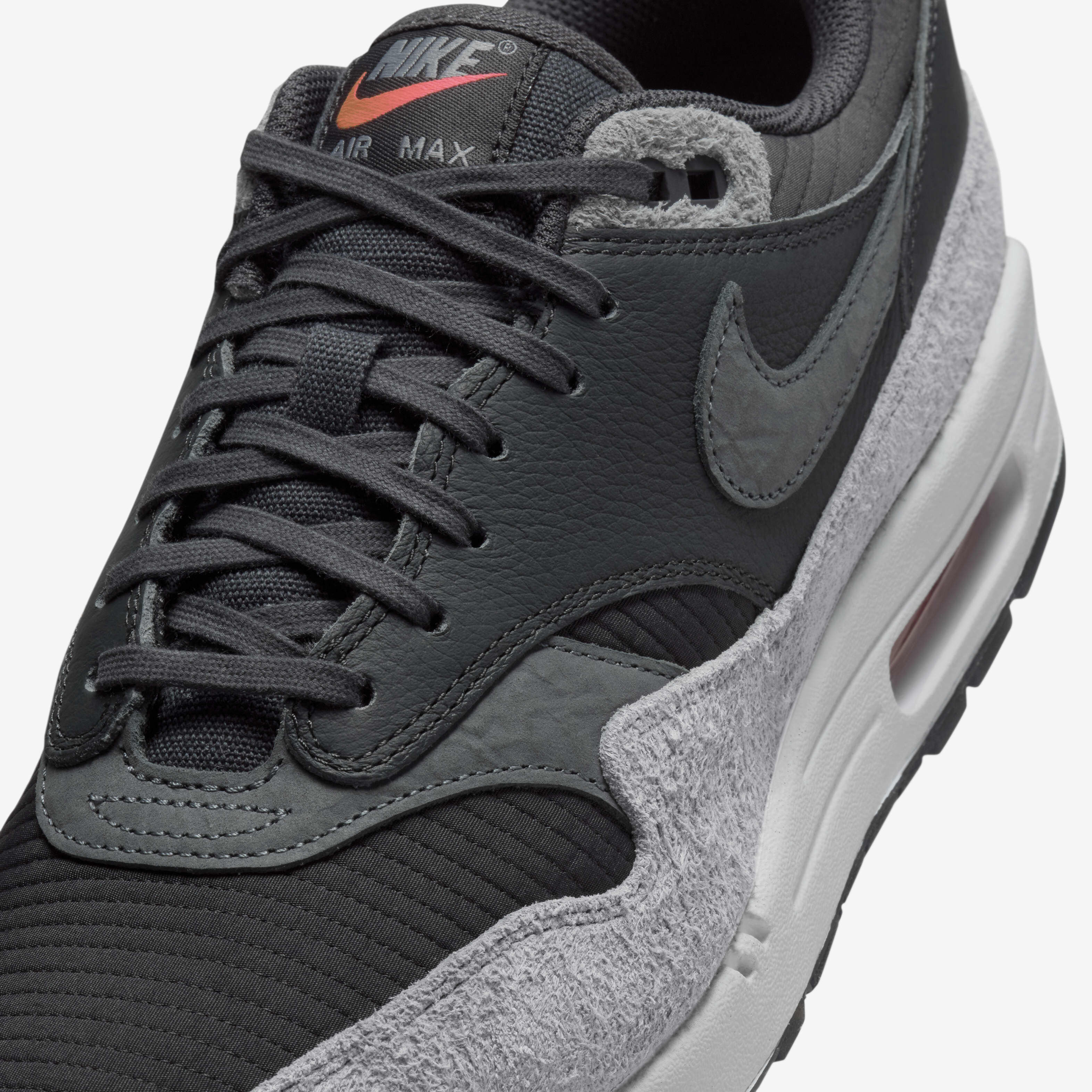 nike air max 1 trainers anthracite black dark grey