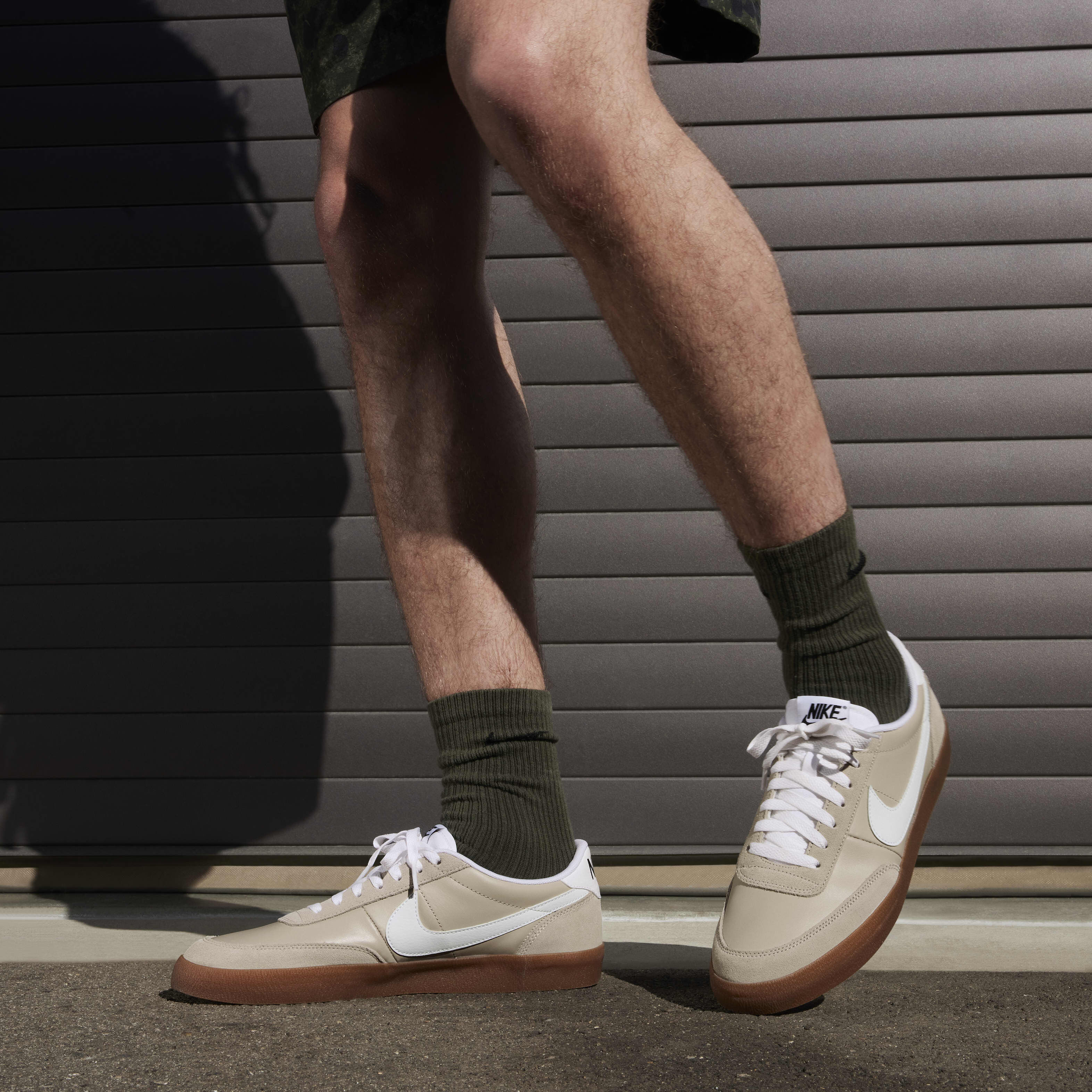 Buy Nike Killshot 2 Leather Men s Shoes Cream II Black Gum Medium Brown White Nike Saudi Official