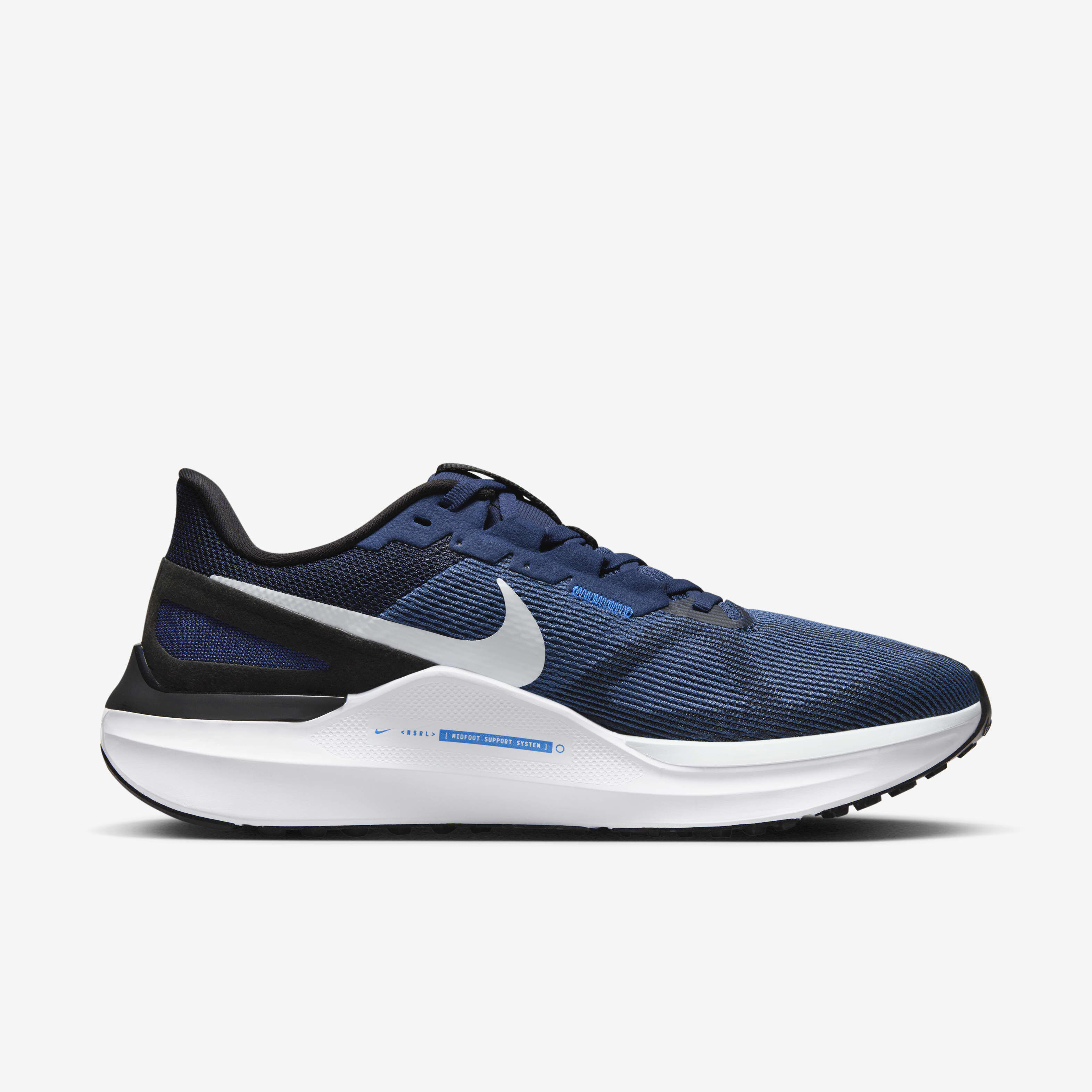 Buy Nike Structure 25 Men s Road Running Shoes Midnight Navy White Black Pure Platinum Nike Saudi Official
