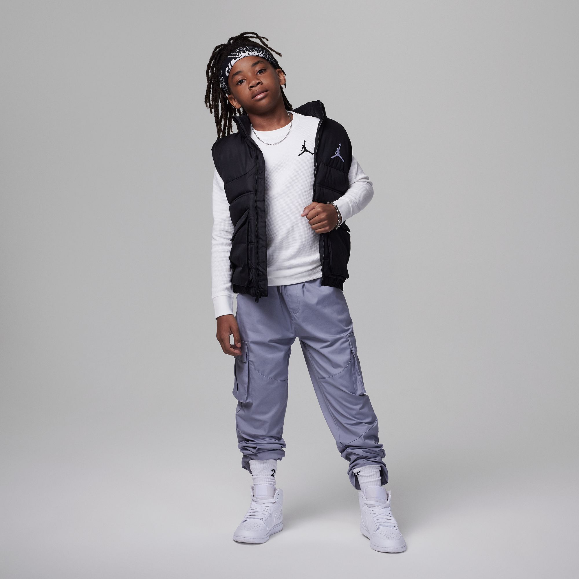 Jordan MJ Essentials Waffle Knit Long Sleeve Tee image number 2