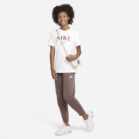 Shop Sportswear Club Fleece Older Kids Girls Trousers Nike KSA