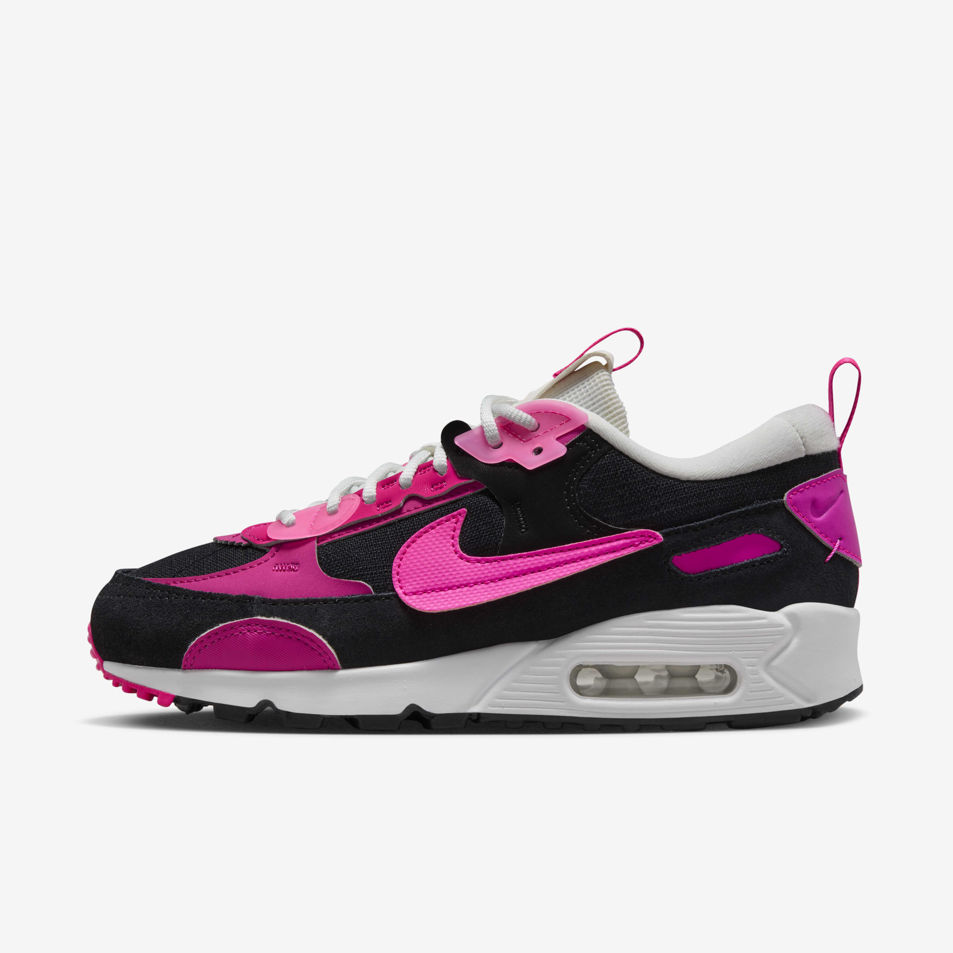 Nike air max 90 black pink sales