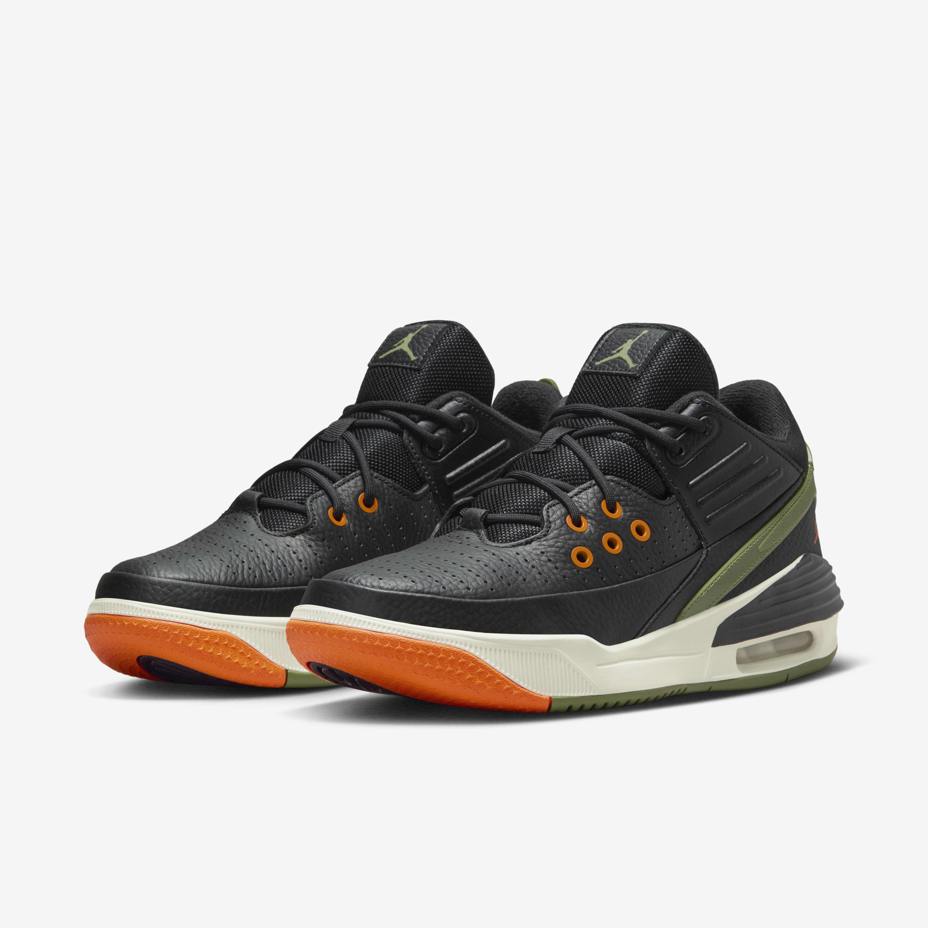 Buy Jordan Max Aura 5 Men's Shoes - Black/Bright Mandarin/Sail/Sky