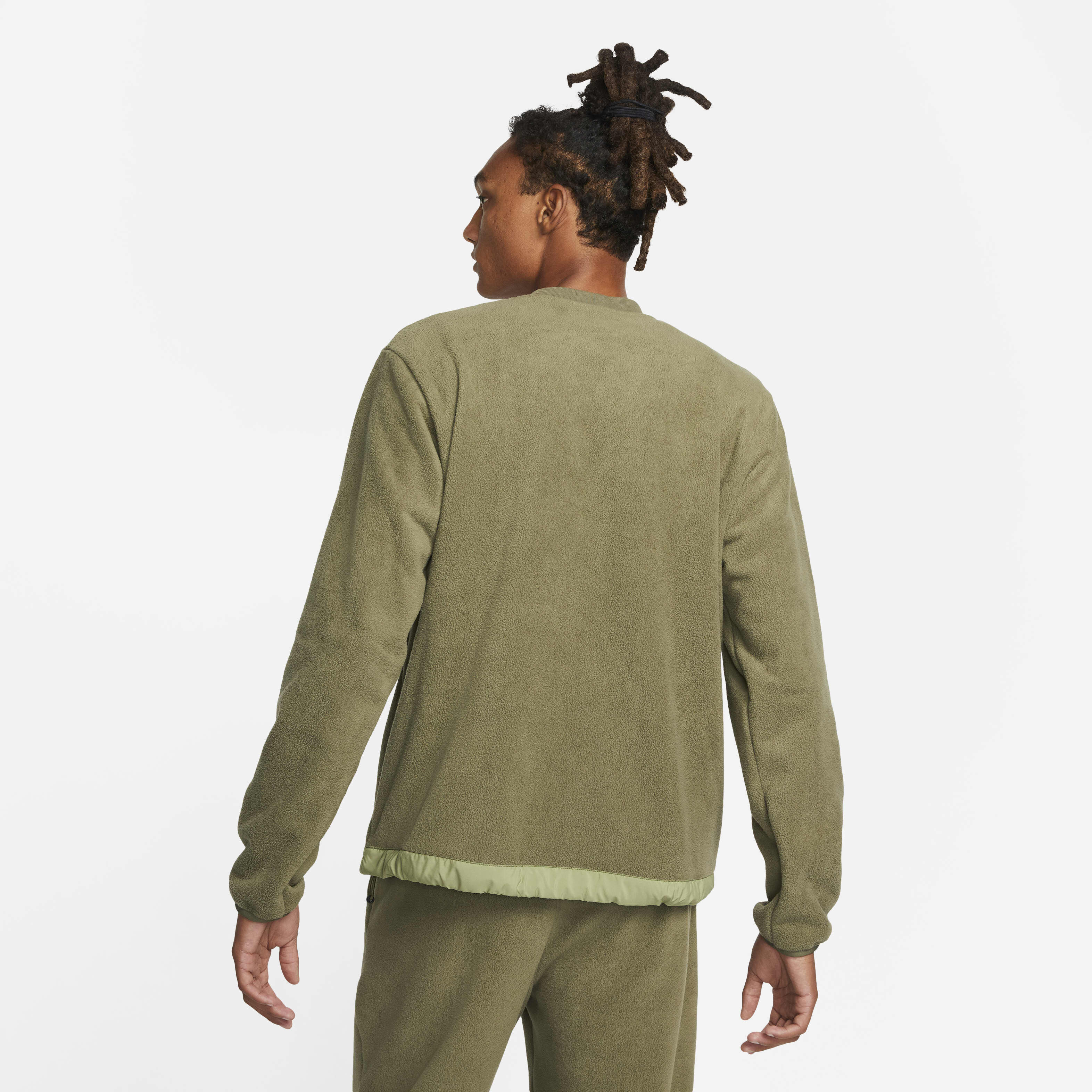 Buy Nike Club+ Men's Fleece Winterized Crew - Medium Olive