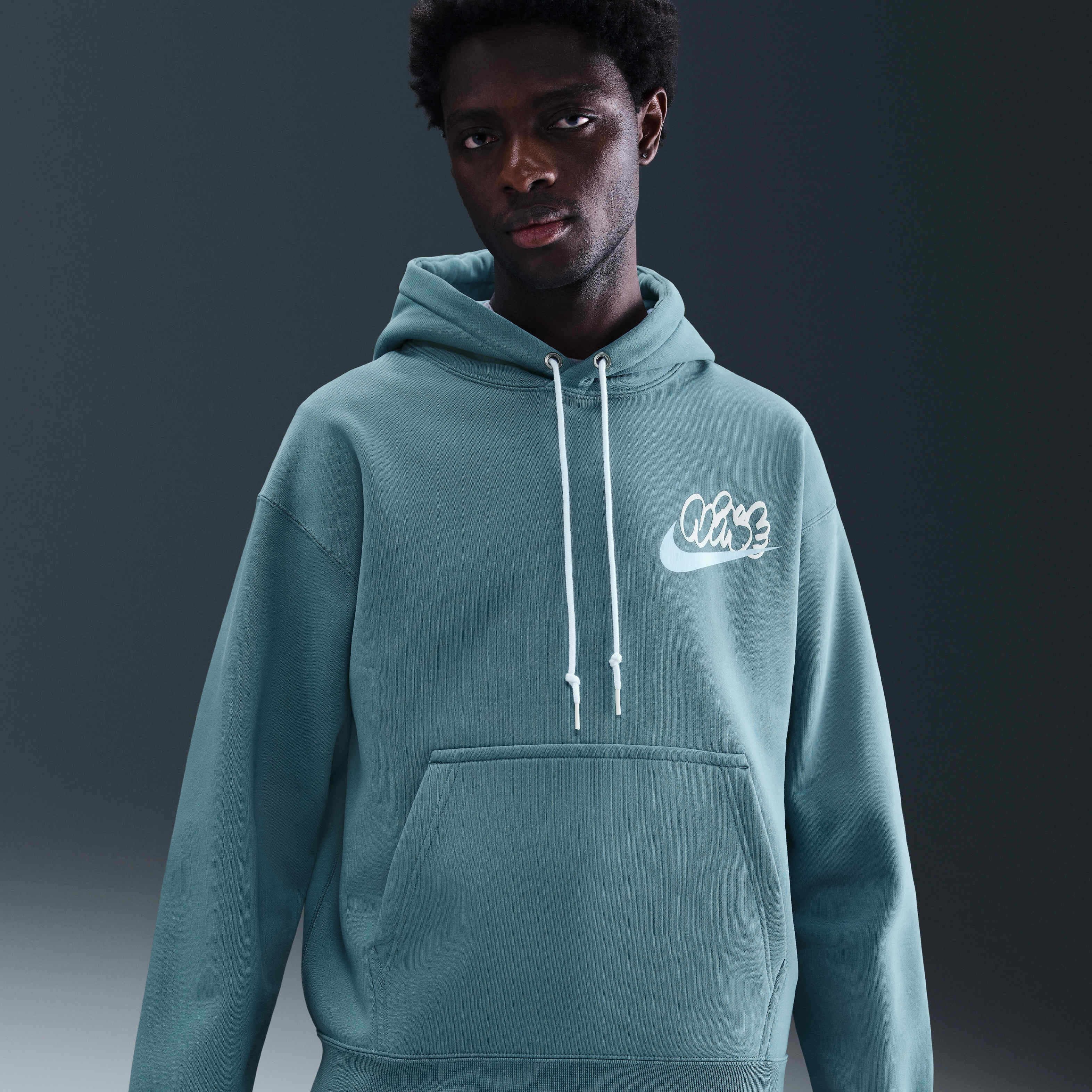 Buy Nike Solo Swoosh Men's Fleece Hoodie - Smoky Blue | Nike