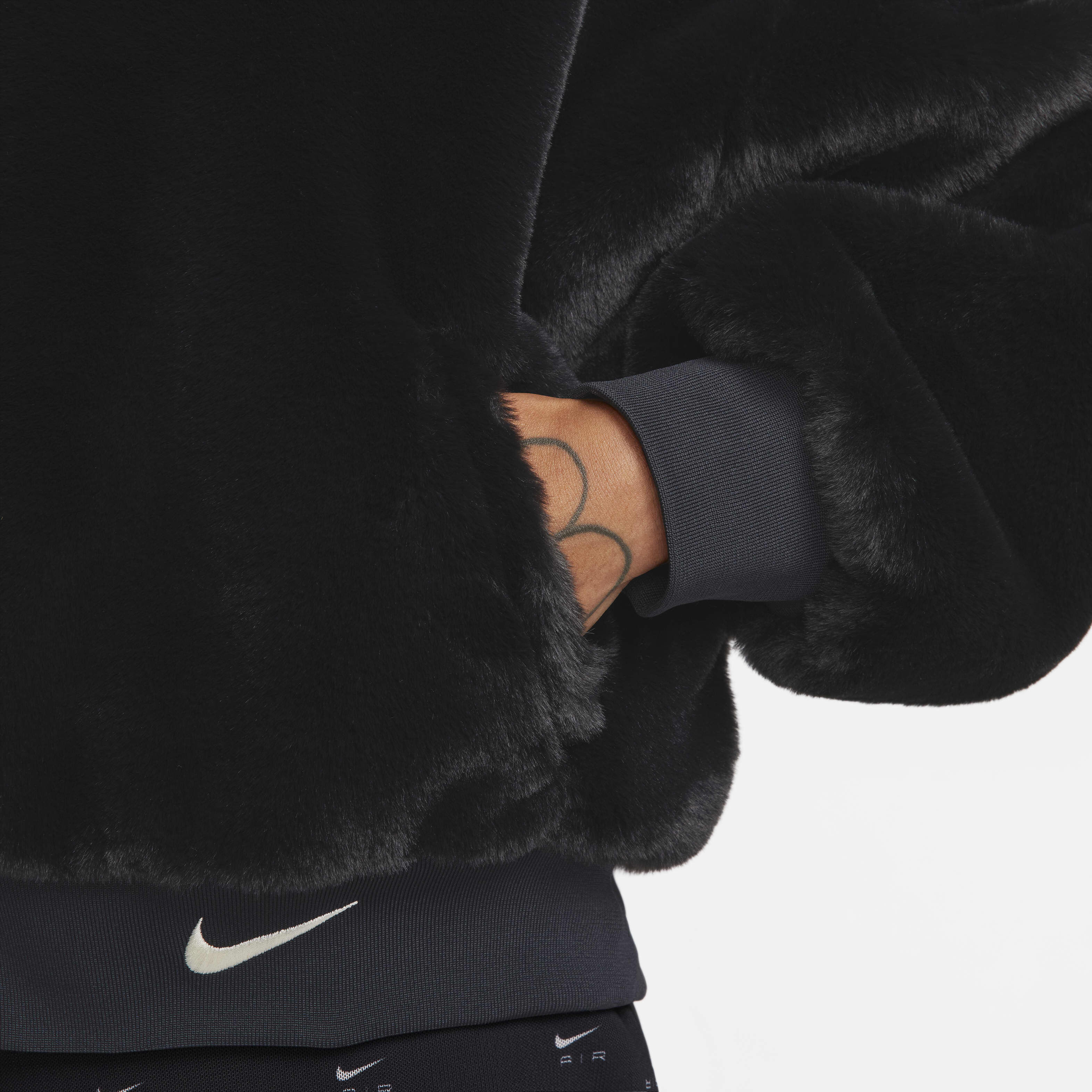 Nike fur bomber jacket sale