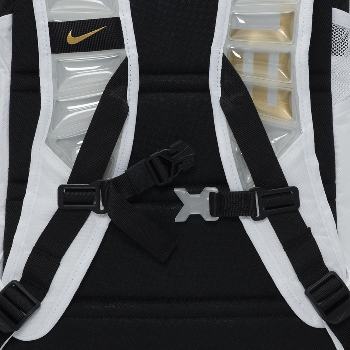 Nike backpacks deals white and gold