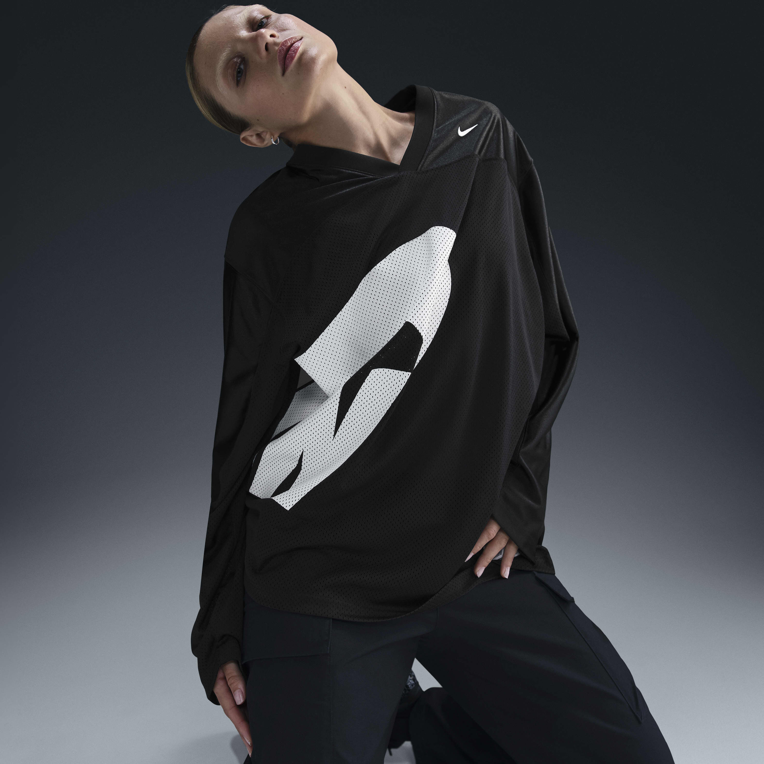 ★★Nike★★ Sportswear Oversized Long Sleeve Top W Sale IB1 Nike Sportswear Women's Oversized Long-Sleeve Top. Nike ID