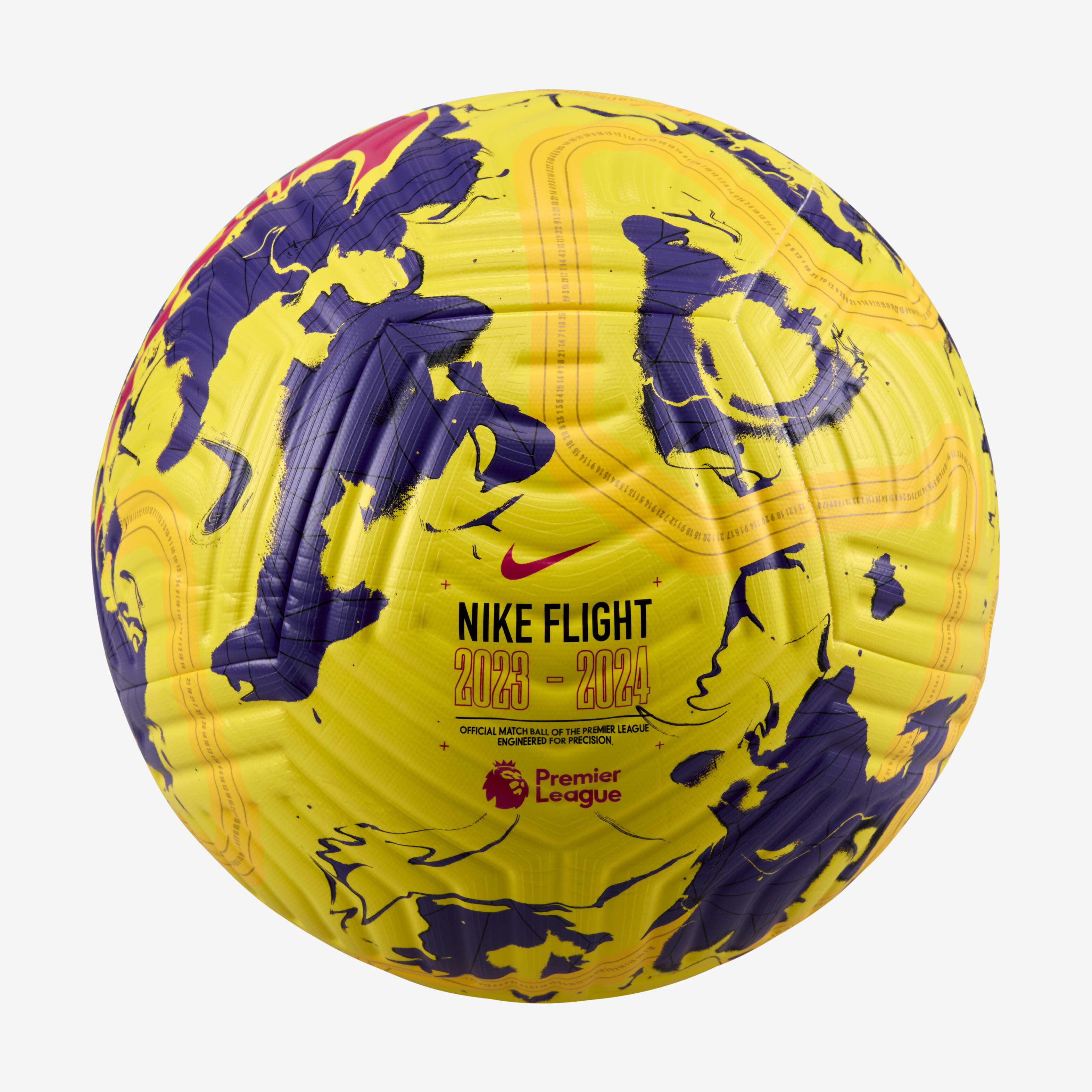 Buy Premier League Flight Football Yellow/Purple/Pink Blast