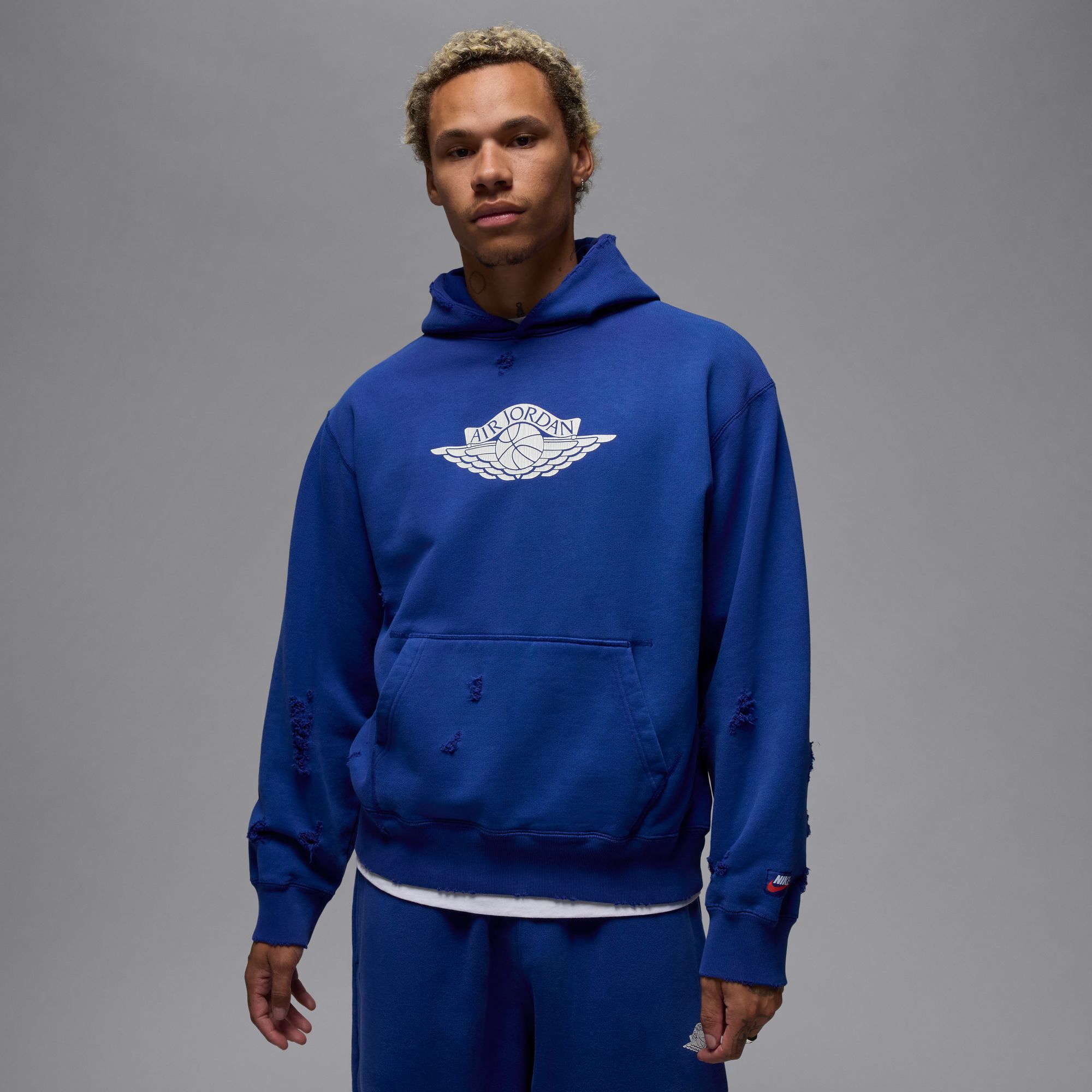 Buy Jordan Rare Air Men s Fleece Pullover Hoodie Deep Royal Nike Saudi Official