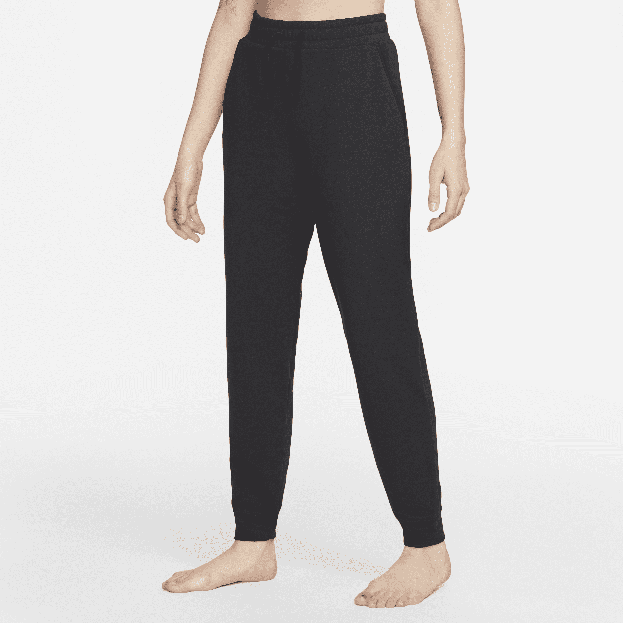 Shop Yoga Dri FIT Women s 7 8 Fleece Joggers Nike KSA