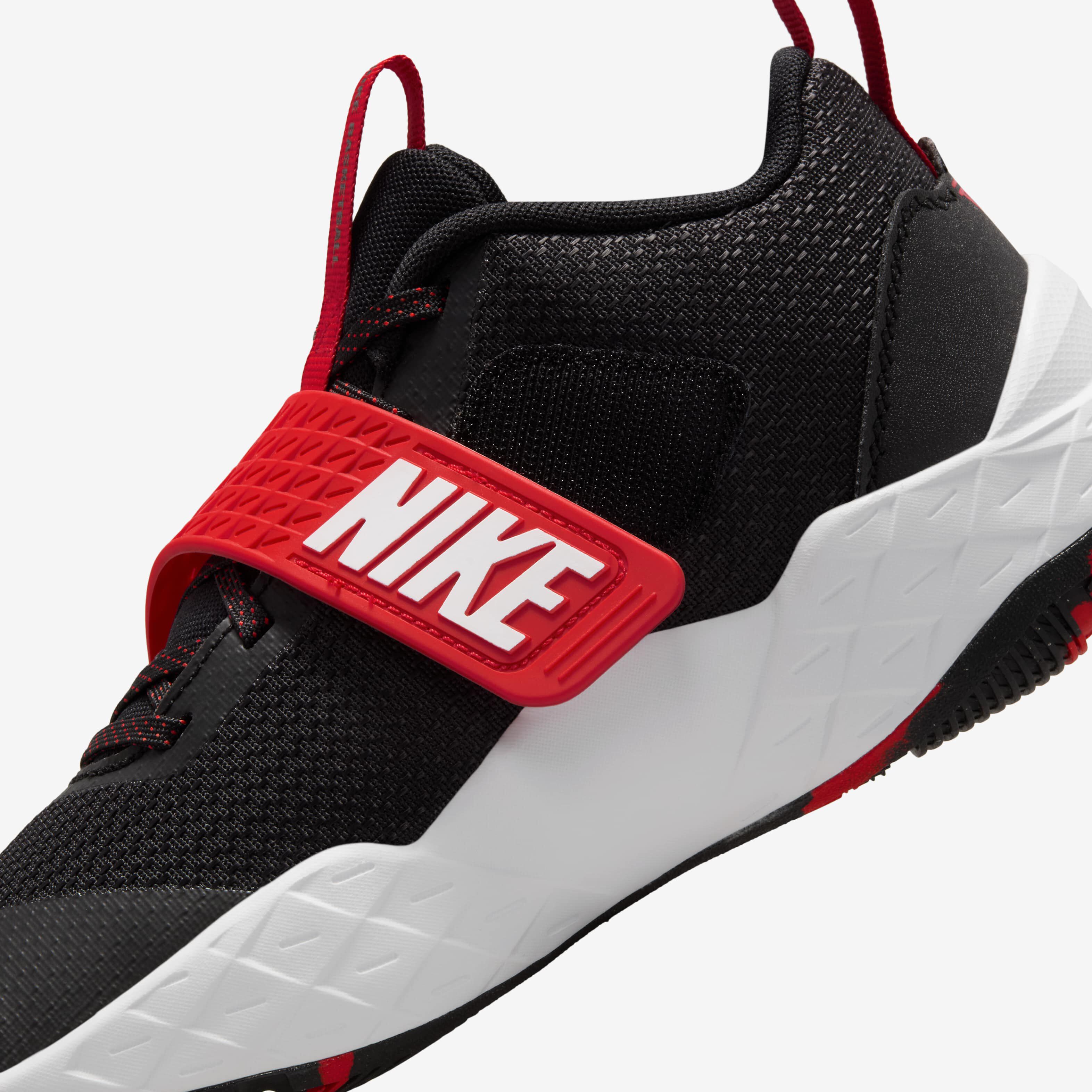 Red Nike Basketball Girls Red And Black Basketball Shoes TARMAK