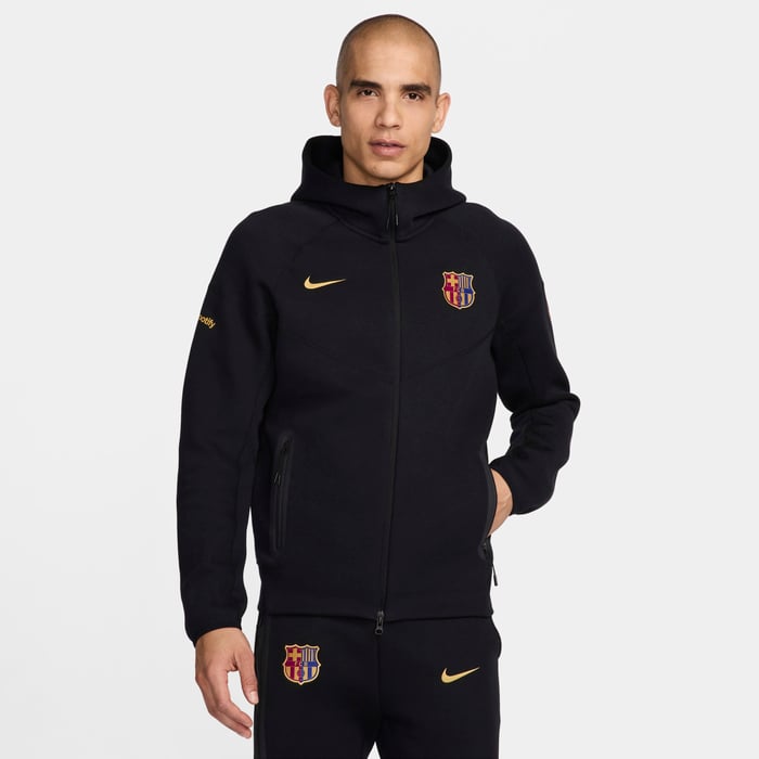 F.C. Barcelona Tech Fleece Windrunner image number 0 F.C. Barcelona Tech Fleece Windrunner image number 0