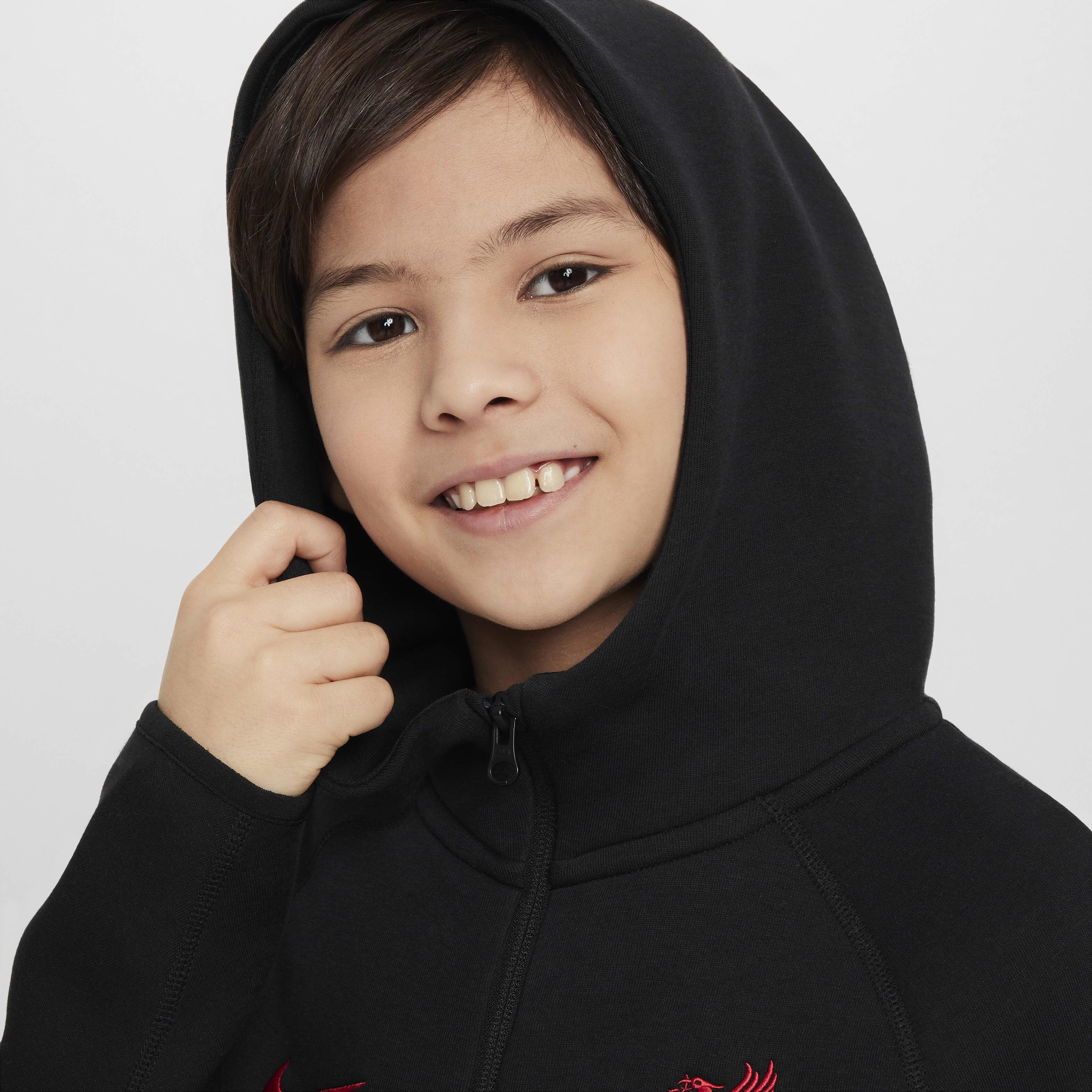 Buy Liverpool F.C. Tech Fleece Older Kids Boys Nike Football Full Zip Hoodie Nike Saudi Official