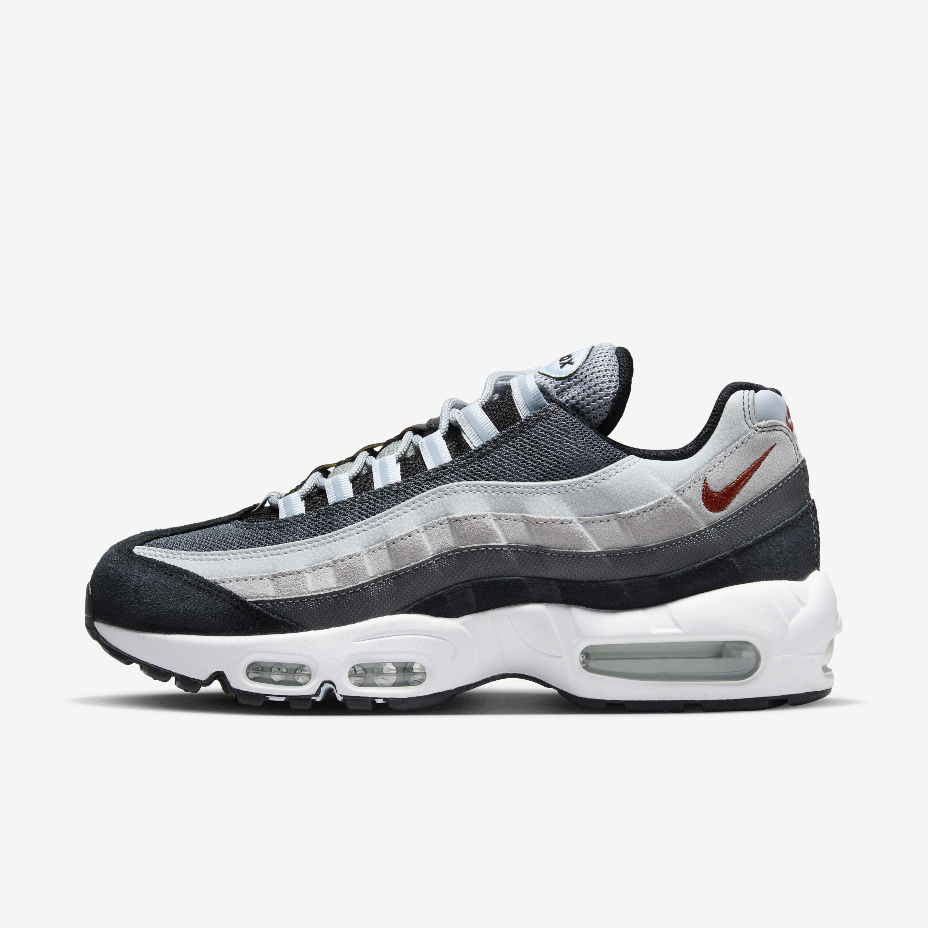 Buy Nike Air Max 95 Men's Shoes - Wolf Grey/Black/Blue Tint/Rugged