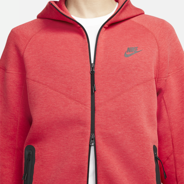 Nike tech fleece windrunner top red