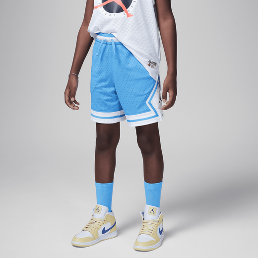 Jordan Cream & Blue-Nike, Jordan Sport, Older Kids' Dri-FIT Diamond Shorts Jordan Cream & Blue-Nike, Jordan Sport, Older Kids' Dri-FIT Diamond Shorts