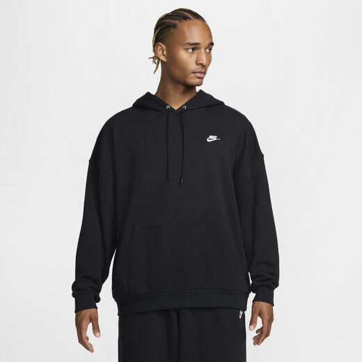 Hoodies & Sweatshirts-Nike, Nike Club Fleece, Men's Oversized French Terry Pullover Hoodie