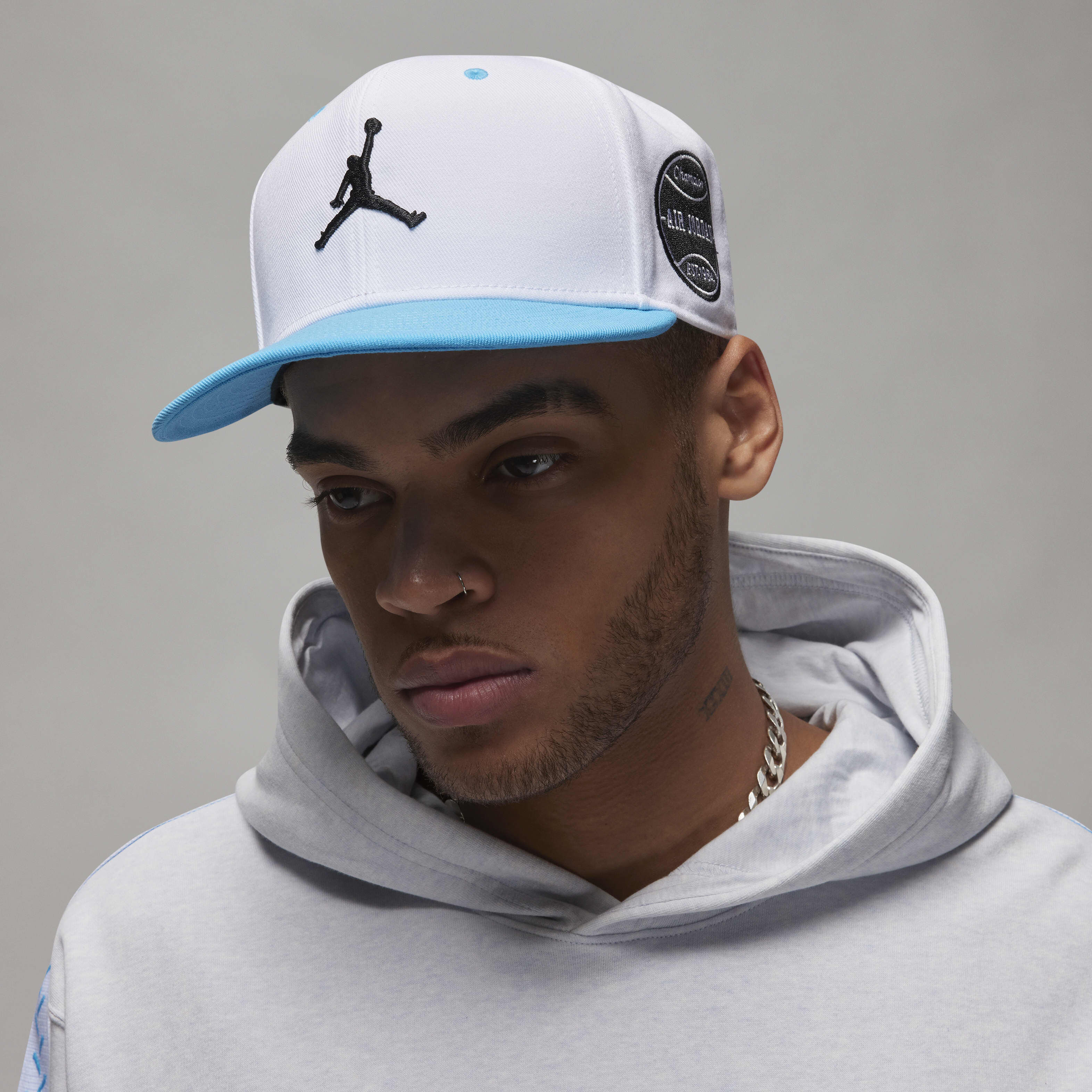 Buy Jordan Flight MVP Pro Adjustable Cap - White/Dark Powder