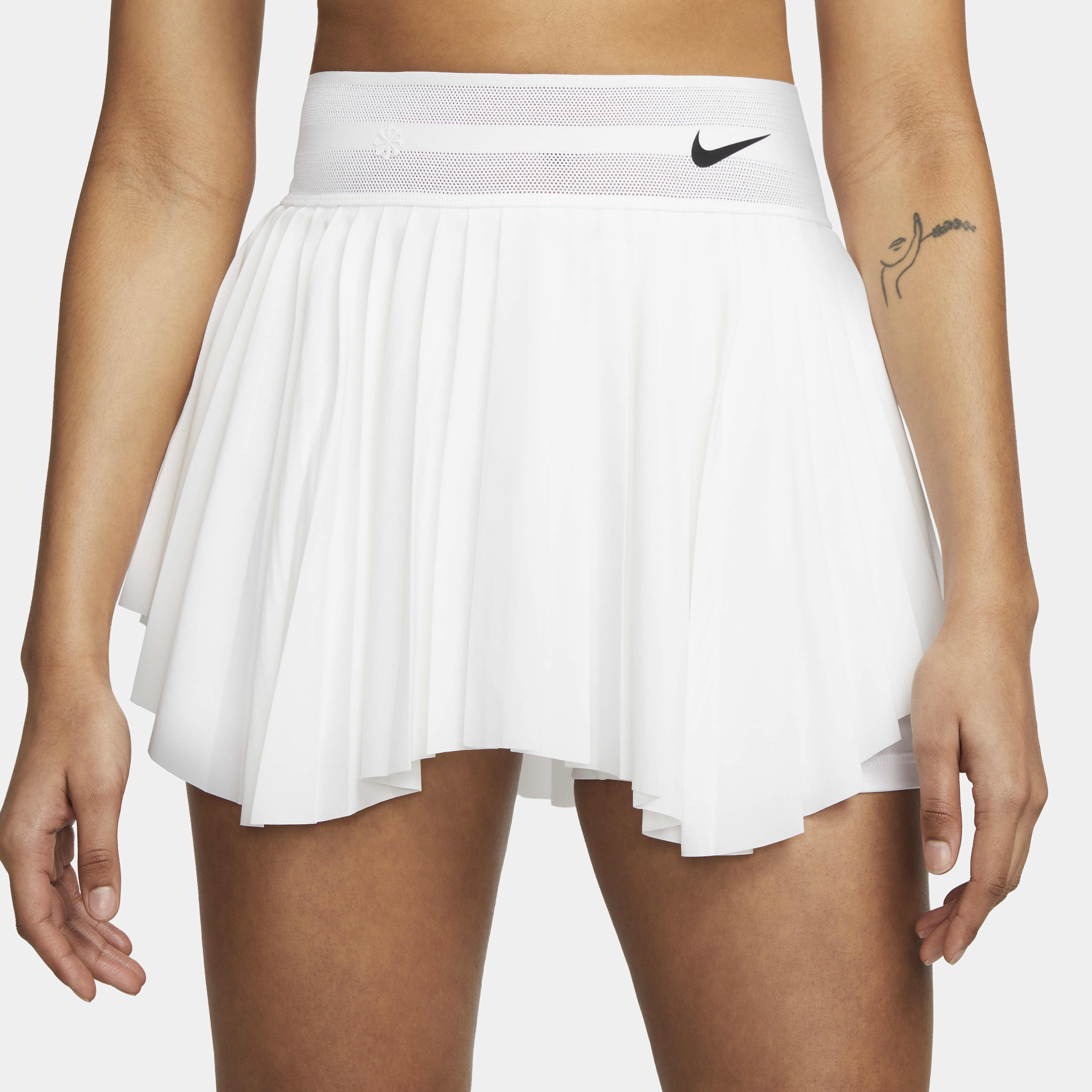 White nike tennis skirt top