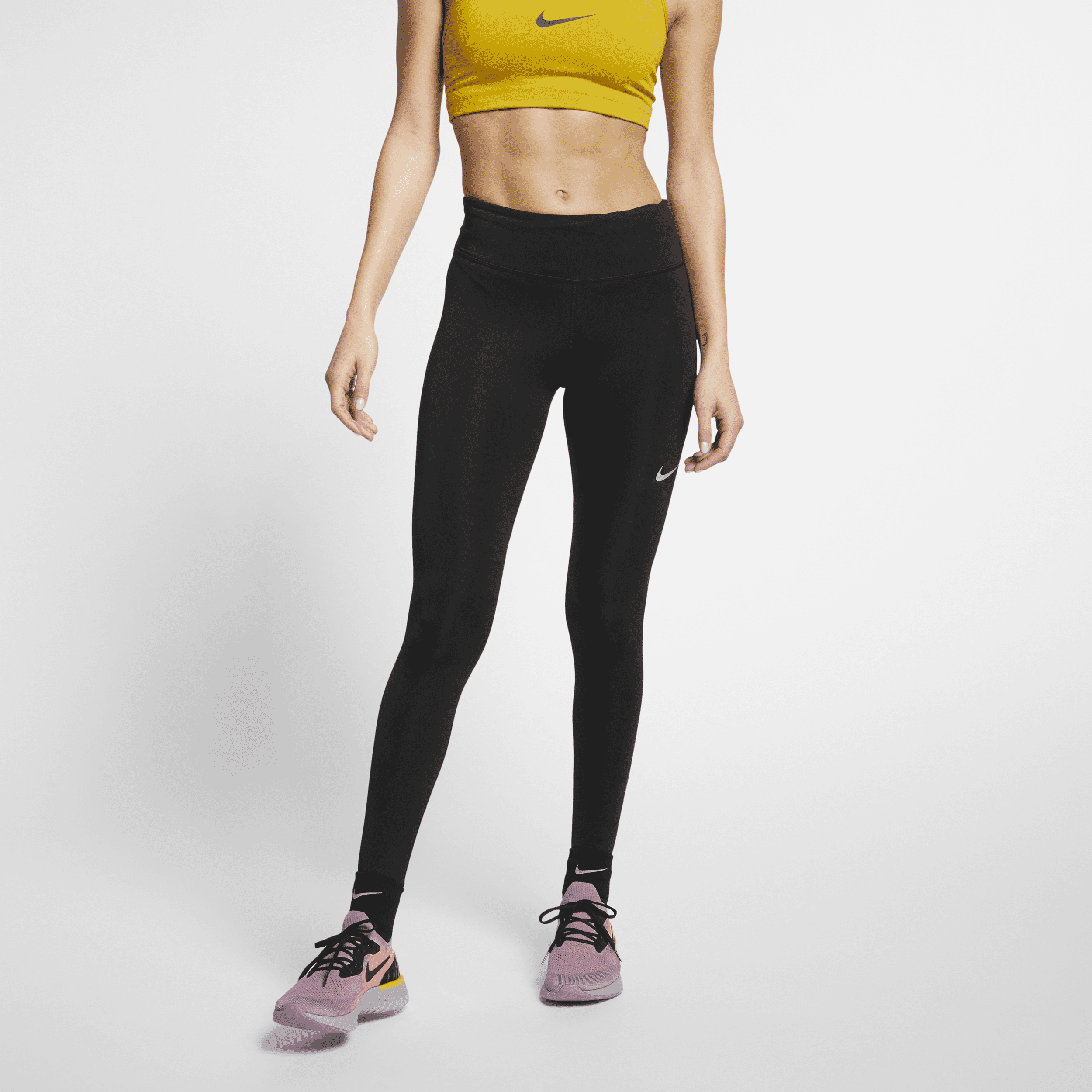 Shop Fast Women s Mid Rise Running Leggings Nike KSA