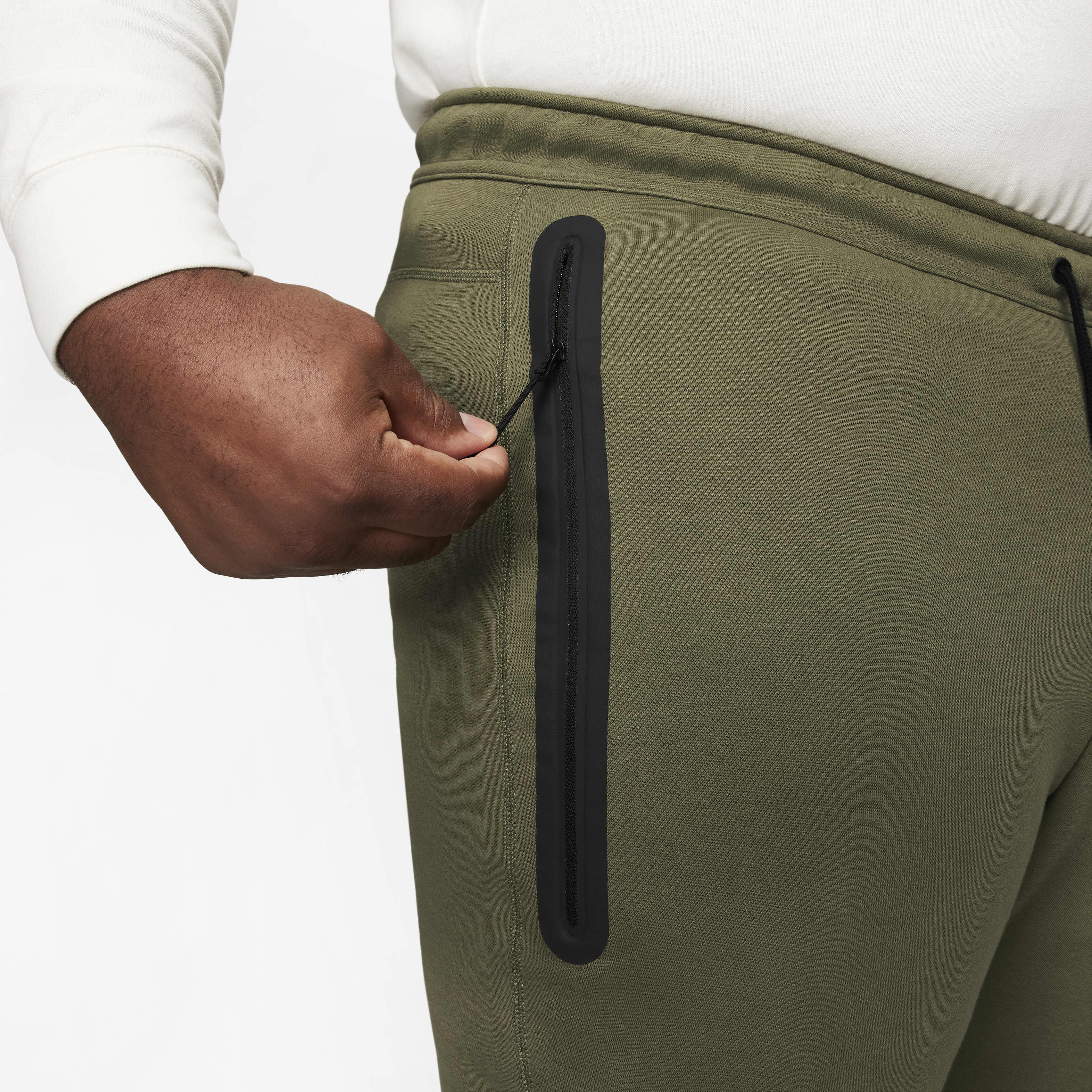 Nike tech fleece jogger olive green online