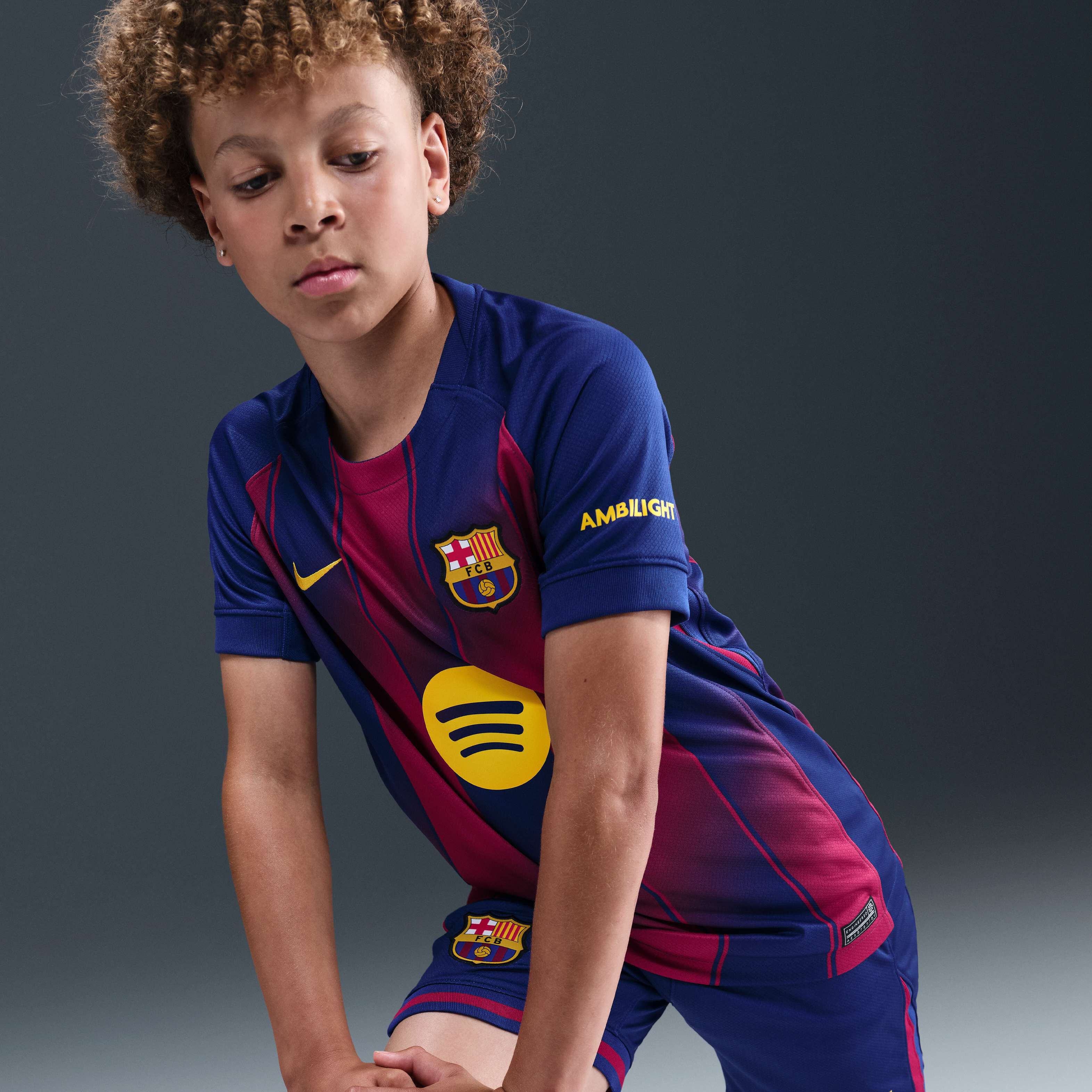 Buy F.C. Barcelona 2025/26 Stadium Home Older Kids' Nike Dri