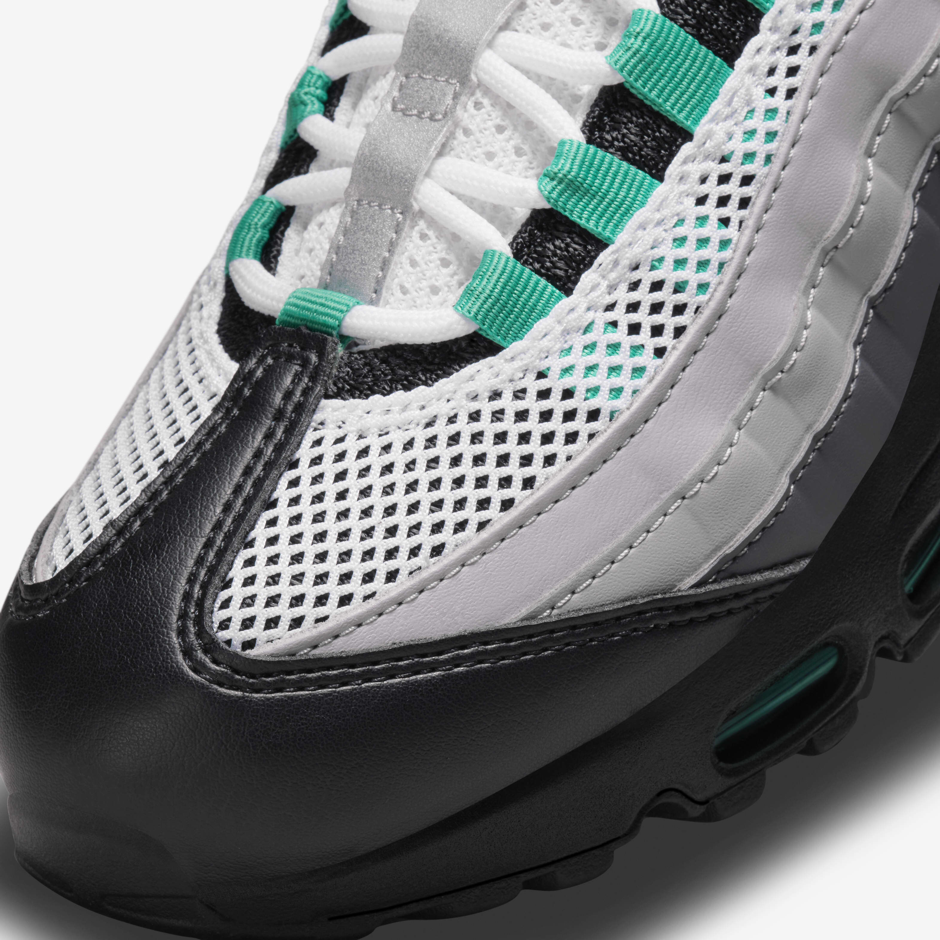 スニーカー Nike Air Max 95 Black Stadium Green STADIUM GREEN-PEARL GREY NIKE AIR MAX 95 BLACK/STADIUM GREEN-PEARL GREY SZ WOMEN 6.5