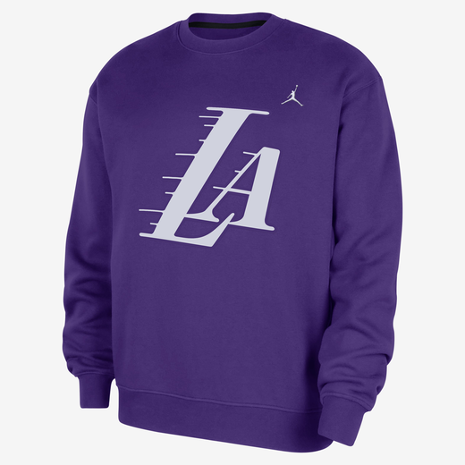 Jordan Sweatshirts-Nike, Los Angeles Lakers Statement Essentials, Men's Jordan NBA Fleece Crew-Neck Sweatshirt