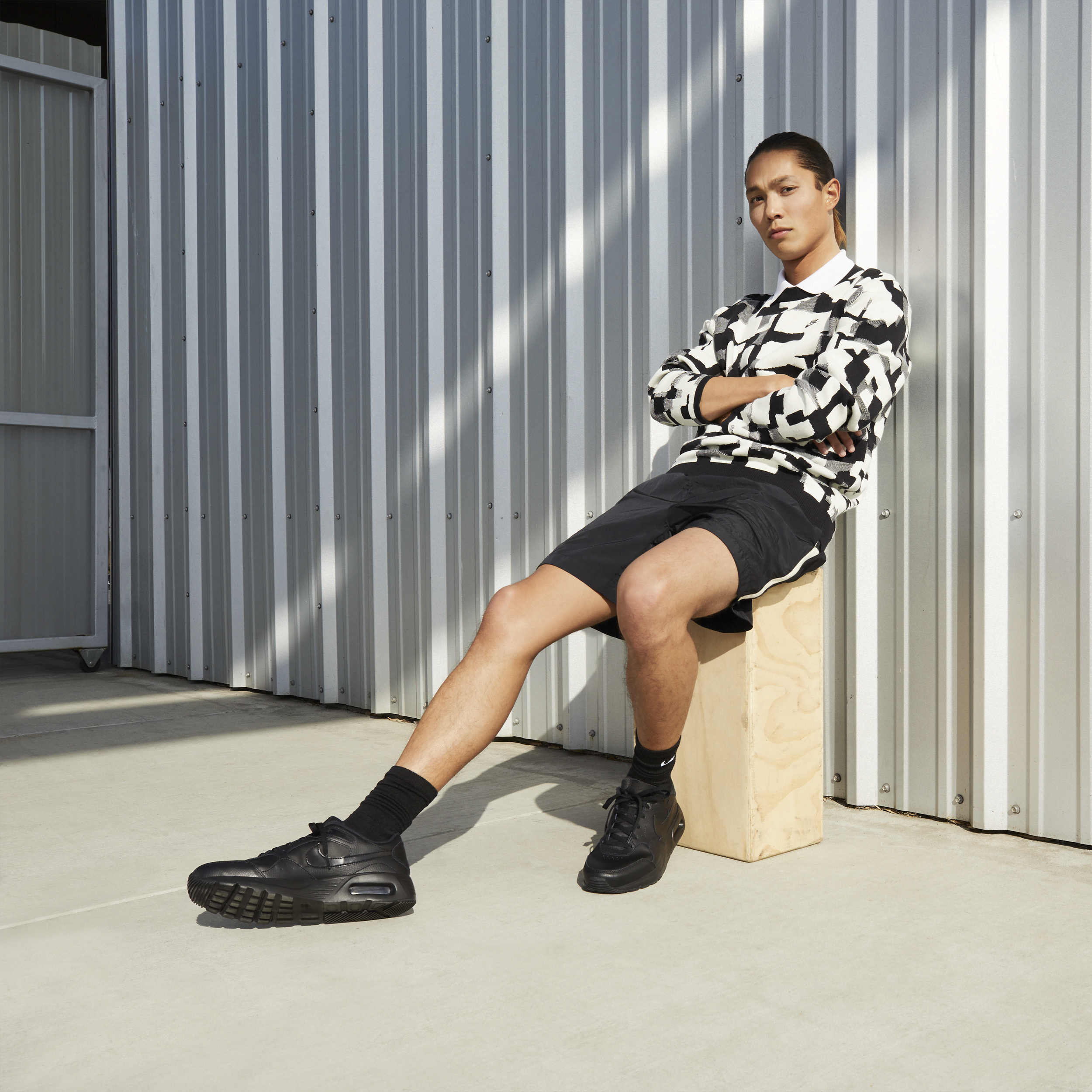 Black Padded Nappa Leather Sport Sandals | PRADA